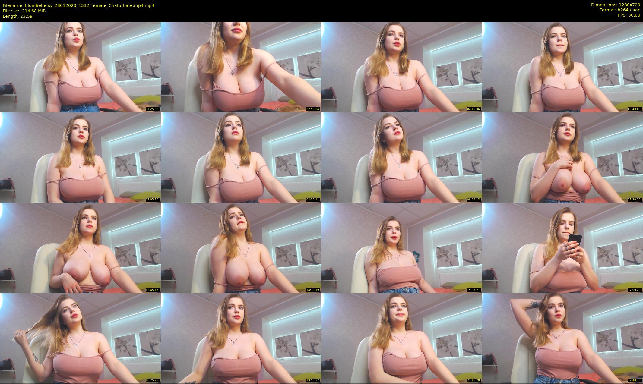 blondiebetsy — 24 minute Chaturbate female cam show recording, 720p, Jan 28, 2020