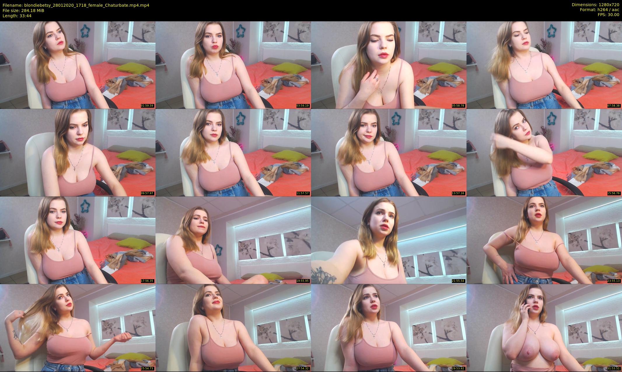 blondiebetsy — 34 minute Chaturbate female cam show recording, 720p, Jan 28, 2020