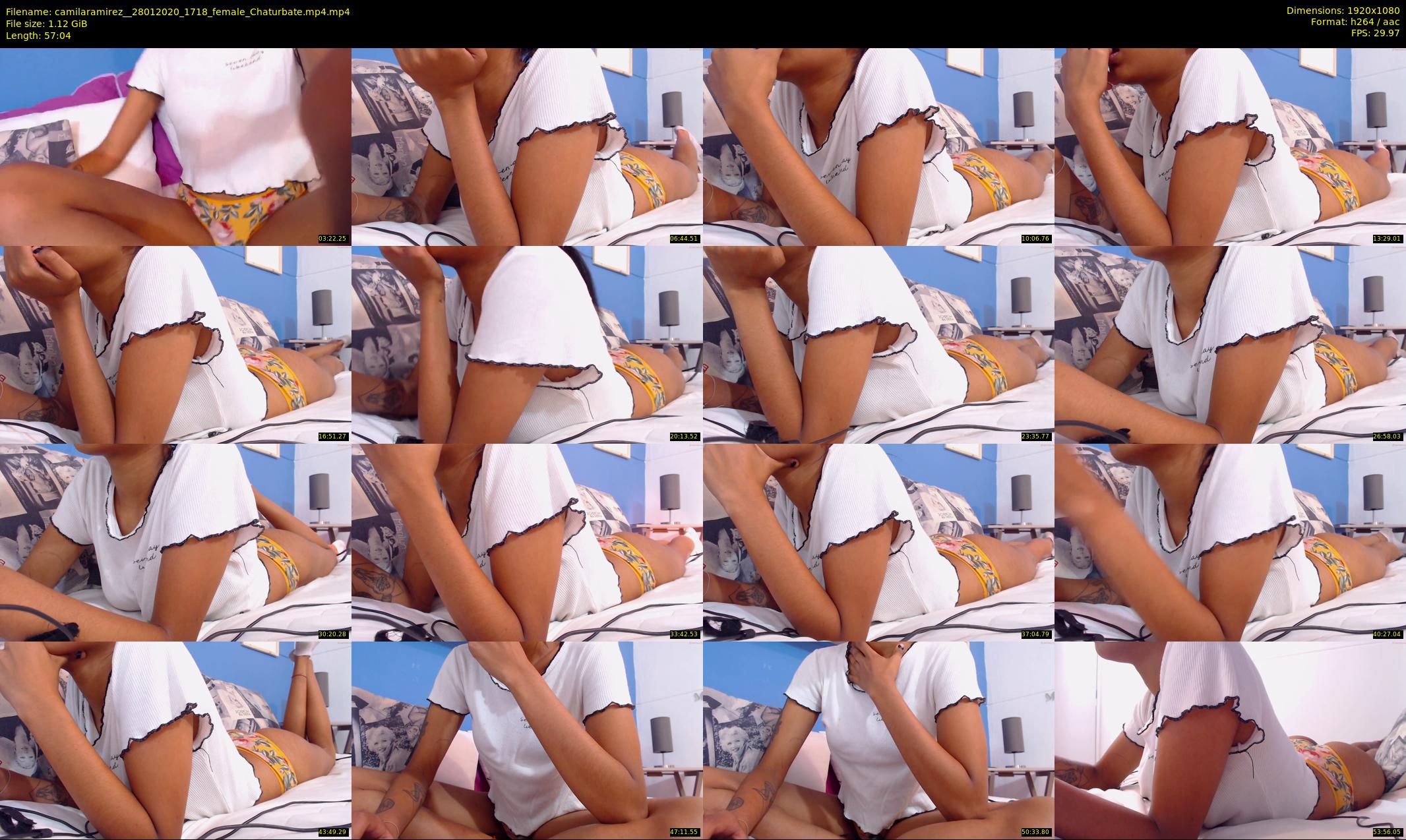 camilaramirez_ — 58 minute Chaturbate female cam show recording, 1080p, Jan 28, 2020