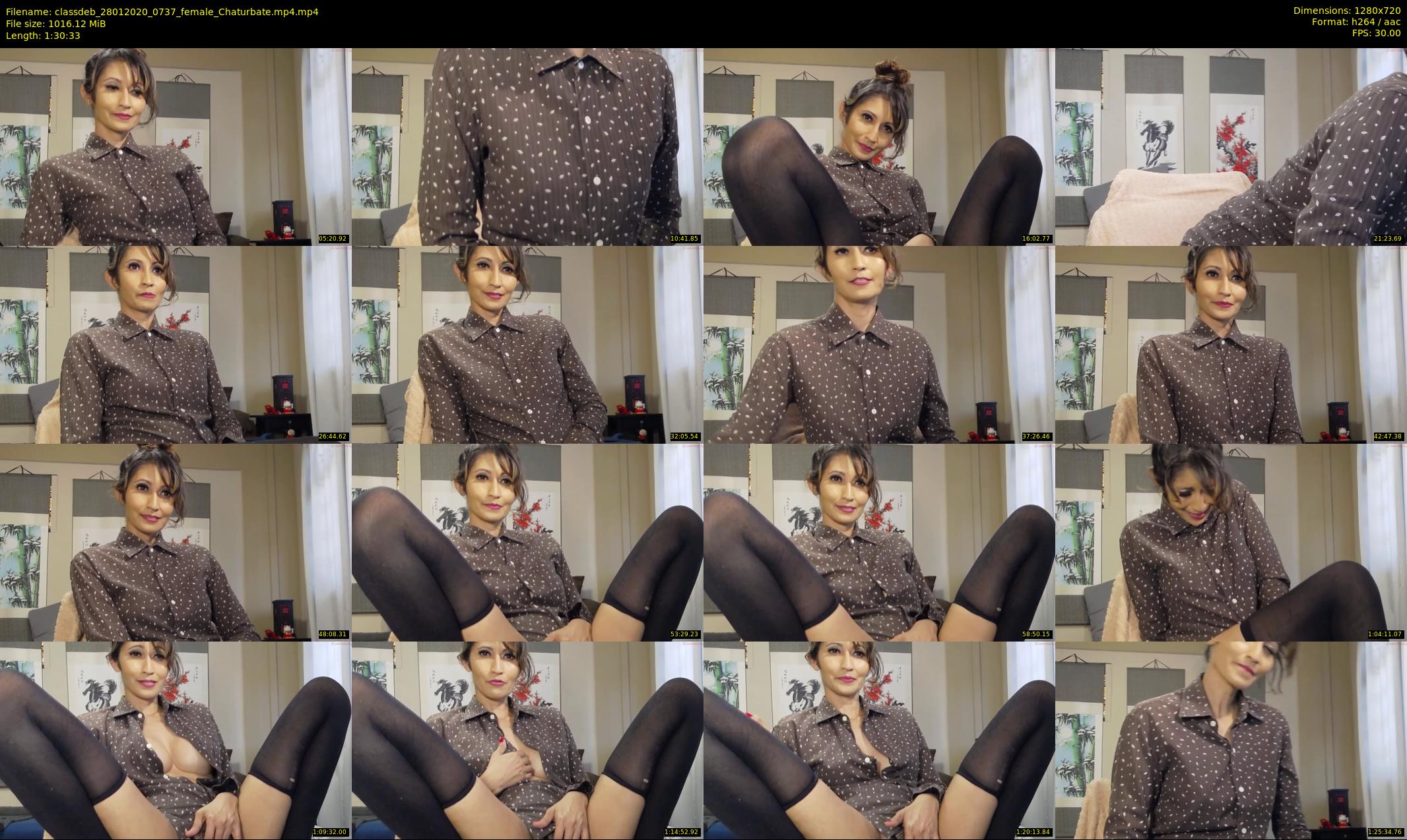 classdeb — 91 minute Chaturbate female cam show recording, 720p, Jan 28, 2020