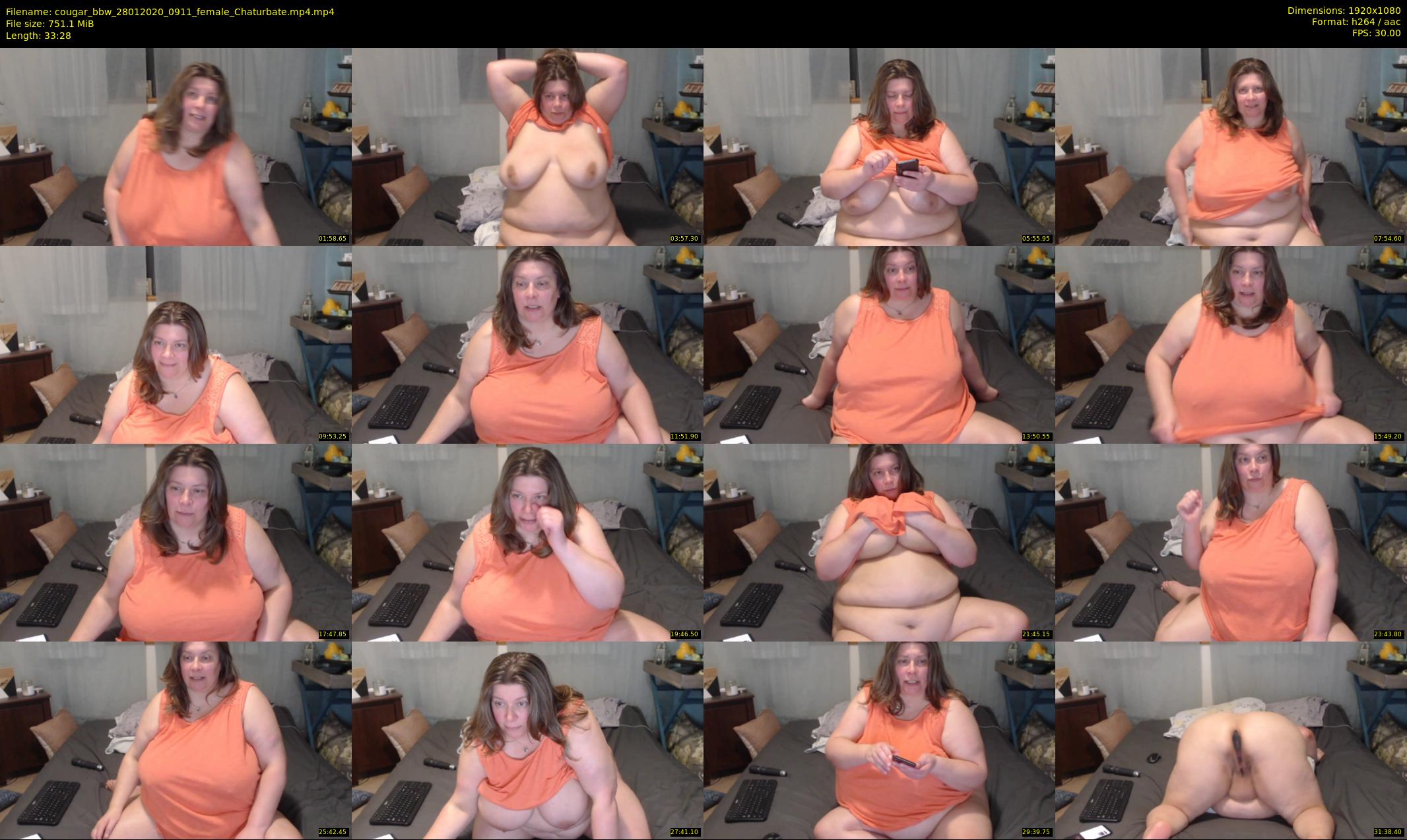 cougar_bbw — 34 minute Chaturbate female cam show recording, 1080p, Jan 28, 2020