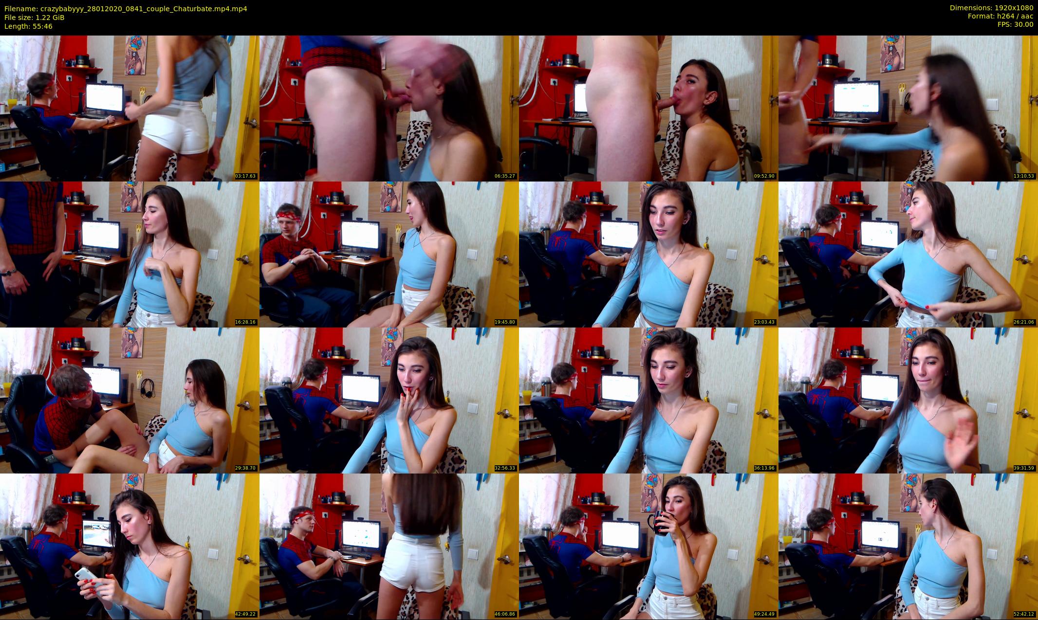 crazybabyyy — 56 minute Chaturbate couple cam show recording, 1080p, Jan 28, 2020