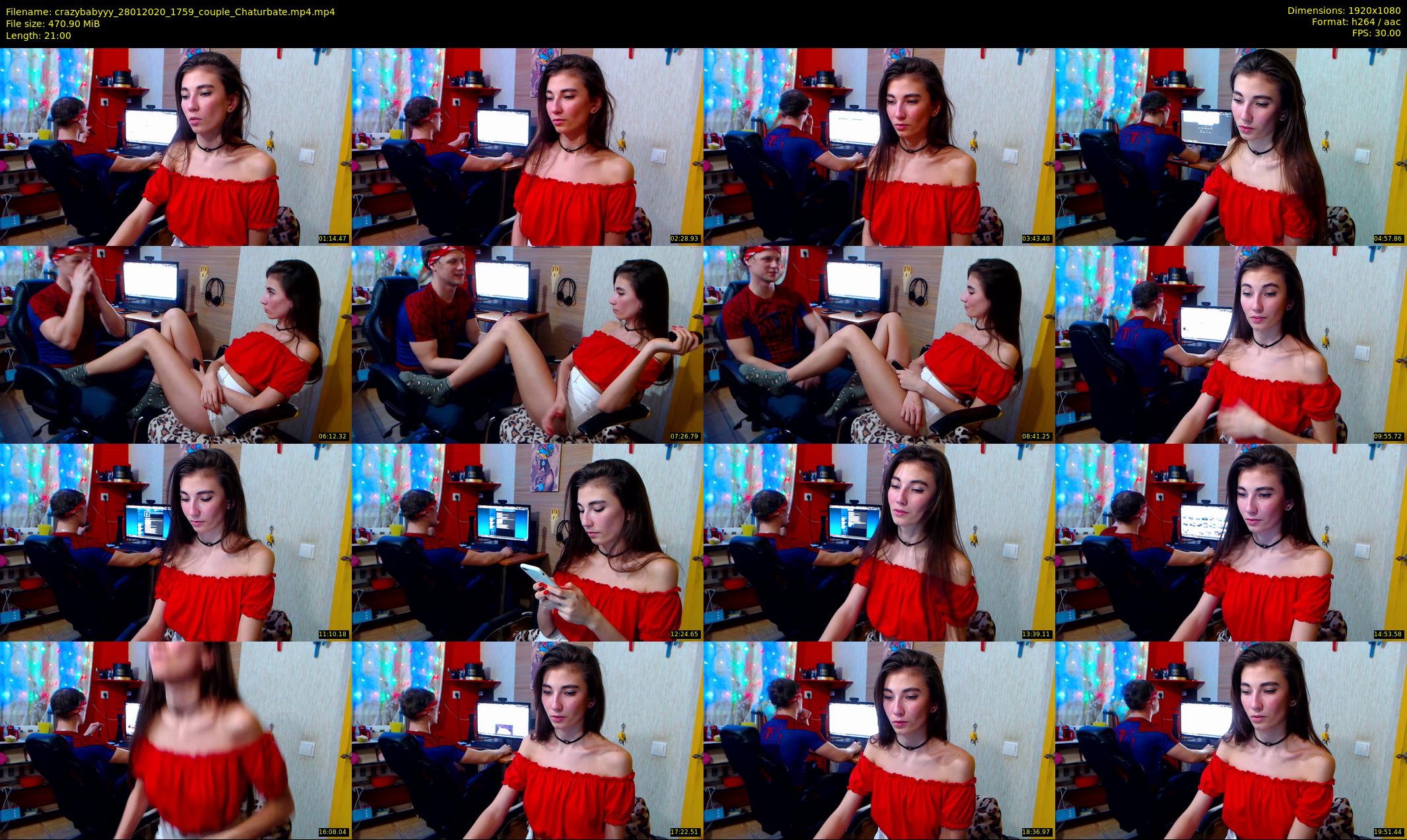 crazybabyyy — 21 minute Chaturbate couple cam show recording, 1080p, Jan 28, 2020