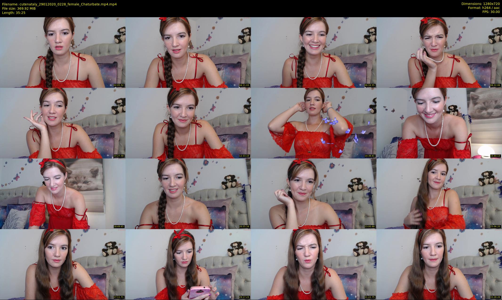cutenataly — 36 minute Chaturbate female cam show recording, 720p, Jan 29, 2020