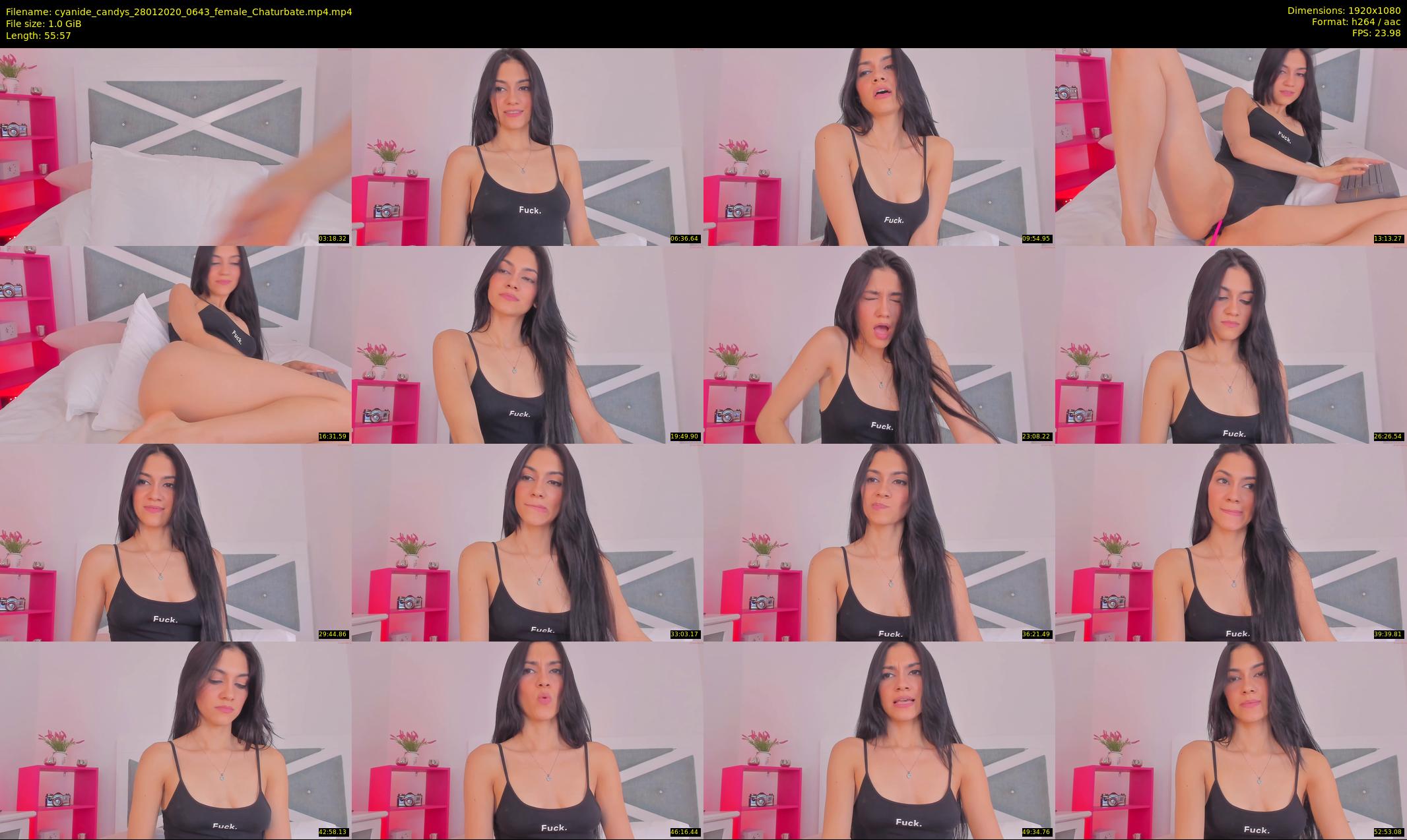 cyanide_candys — 56 minute Chaturbate female cam show recording, 1080p, Jan 28, 2020