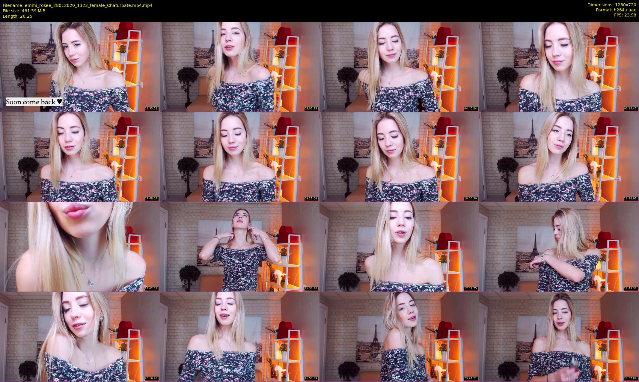 emmi_rosee — 27 minute Chaturbate female cam show recording, 720p, Jan 28, 2020