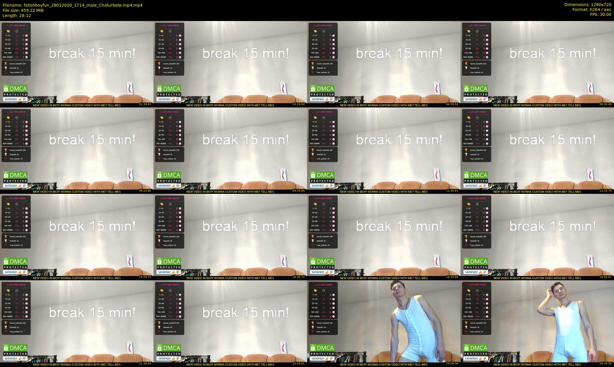 fetishboyfun — 29 minute Chaturbate male cam show recording, 720p, Jan 28, 2020