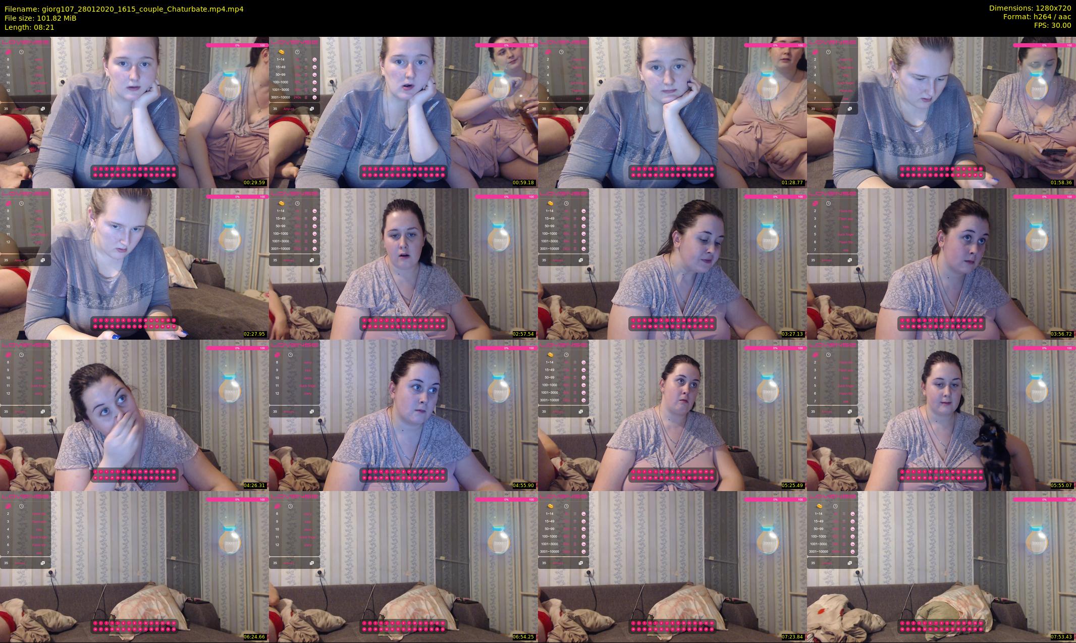giorg107 — 9 minute Chaturbate couple cam show recording, 720p, Jan 28, 2020