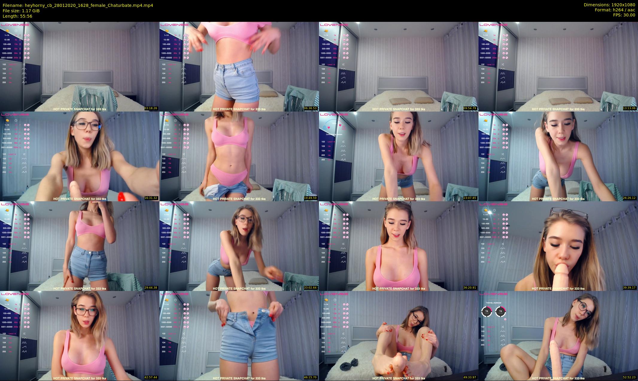 heyhorny_cb — 56 minute Chaturbate couple cam show recording, 1080p, Jan 28, 2020