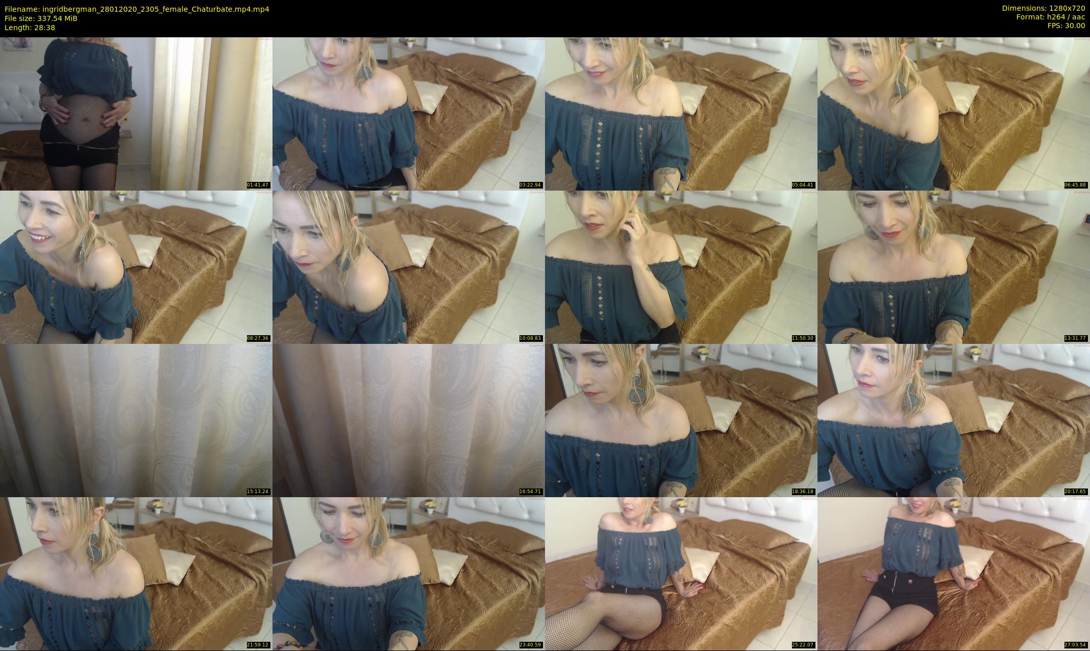 ingridbergman — 29 minute Chaturbate female cam show recording, 720p, Jan 28, 2020