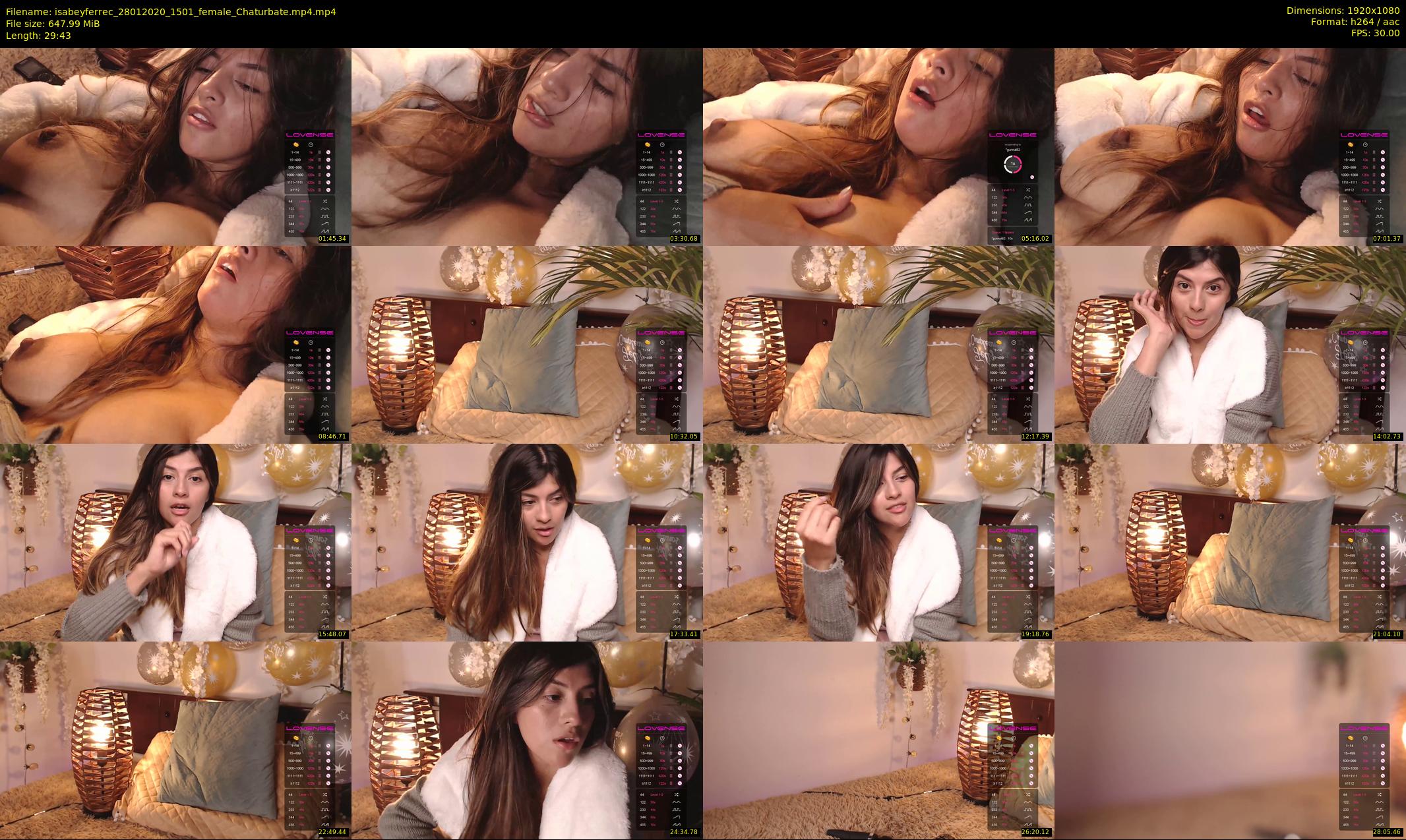 isabeyferrec — 30 minute Chaturbate female cam show recording, 1080p, Jan 28, 2020