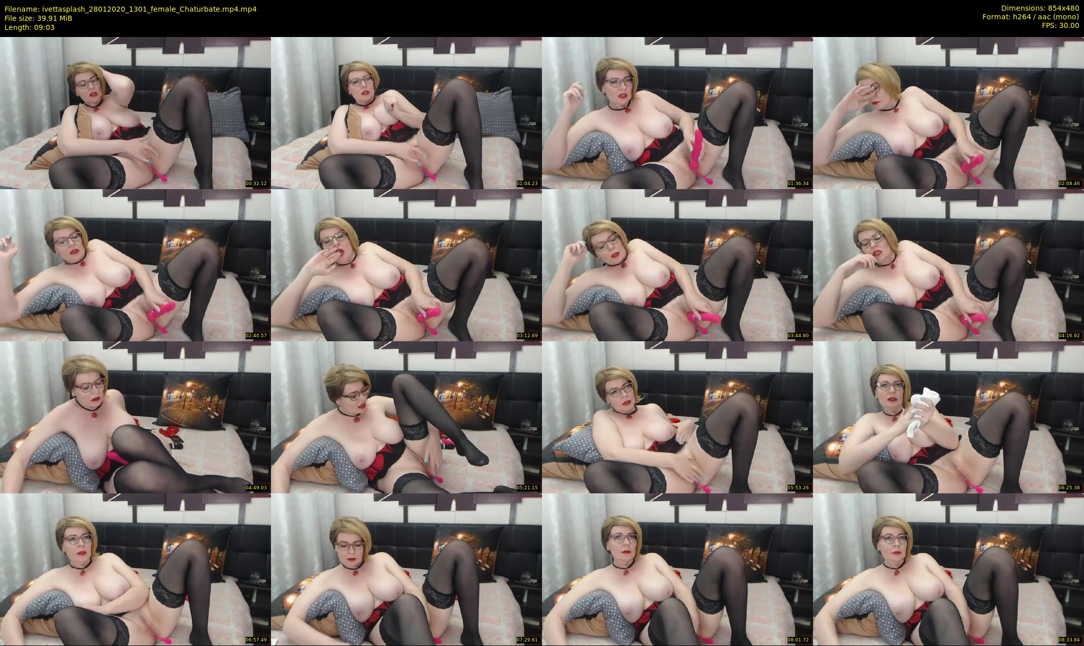 ivettasplash — 10 minute Chaturbate female cam show recording, 480p, Jan 28, 2020