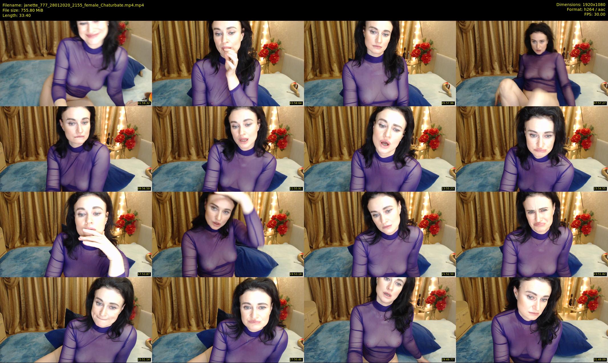 janette_777 — 34 minute Chaturbate female cam show recording, 1080p, Jan 28, 2020