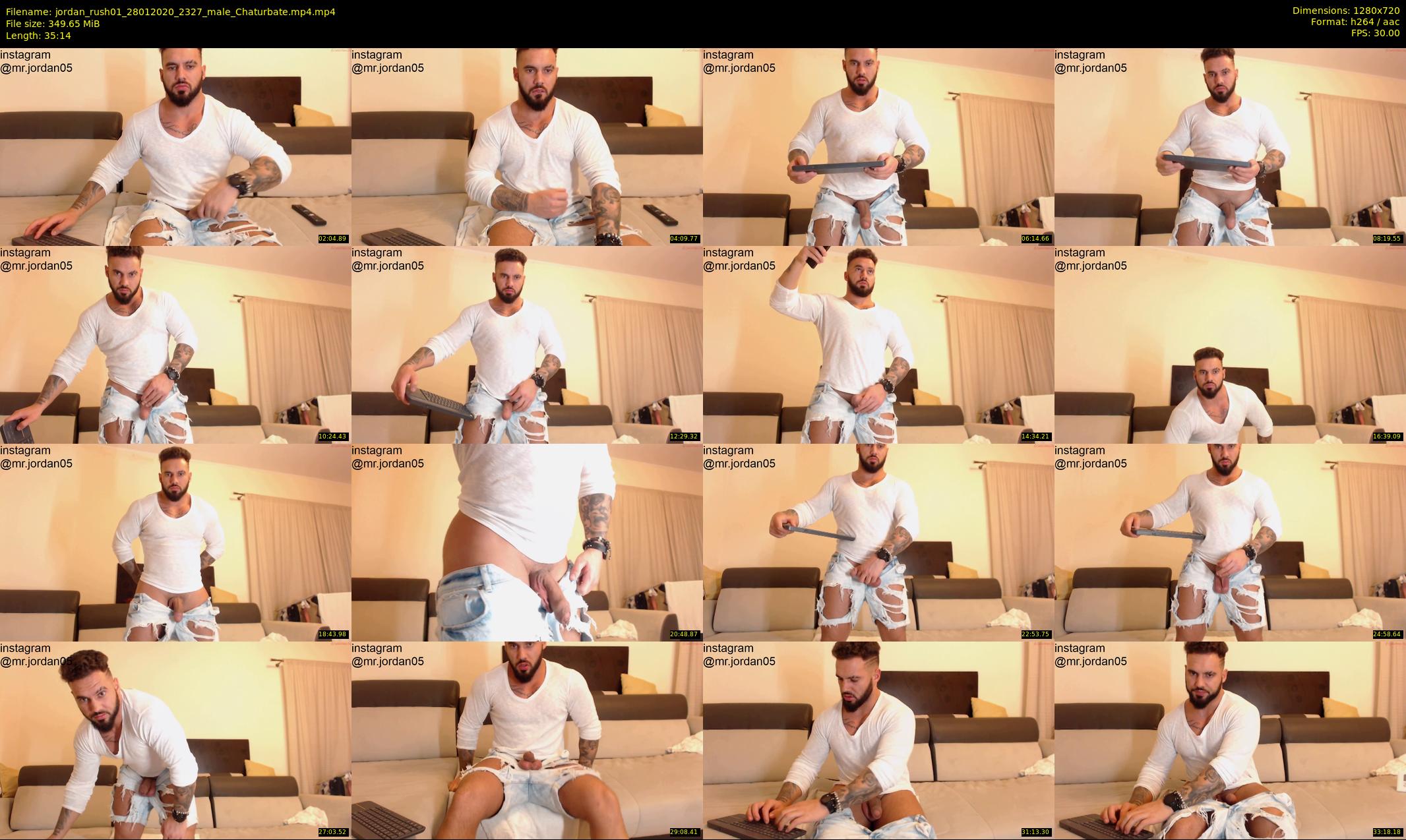 jordan_rush01 — 36 minute Chaturbate male cam show recording, 720p, Jan 28, 2020