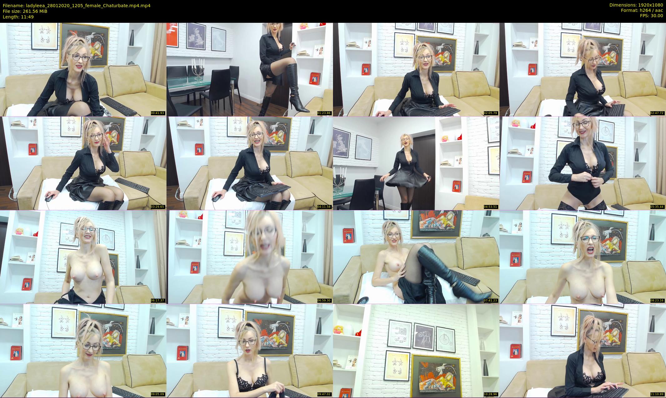 ladyleea — 12 minute Chaturbate female cam show recording, 1080p, Jan 28, 2020