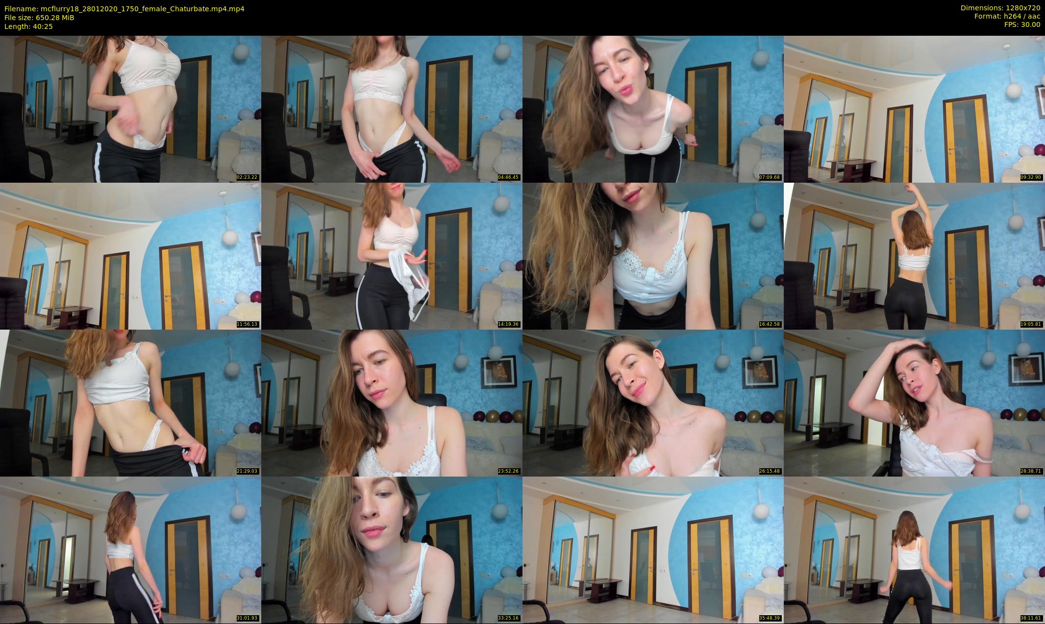 mcflurry18 — 41 minute Chaturbate female cam show recording, 720p, Jan 28, 2020