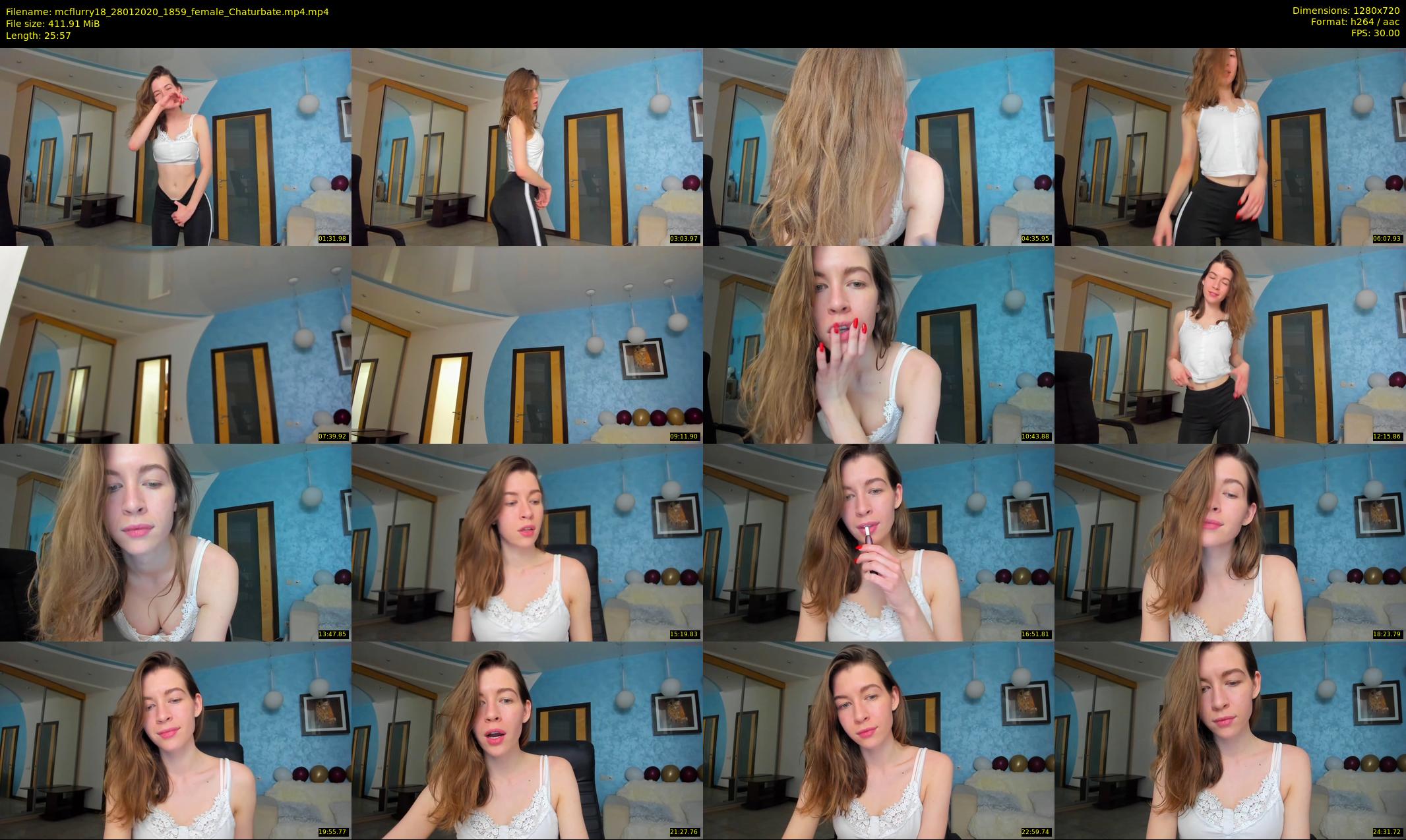 mcflurry18 — 26 minute Chaturbate female cam show recording, 720p, Jan 28, 2020