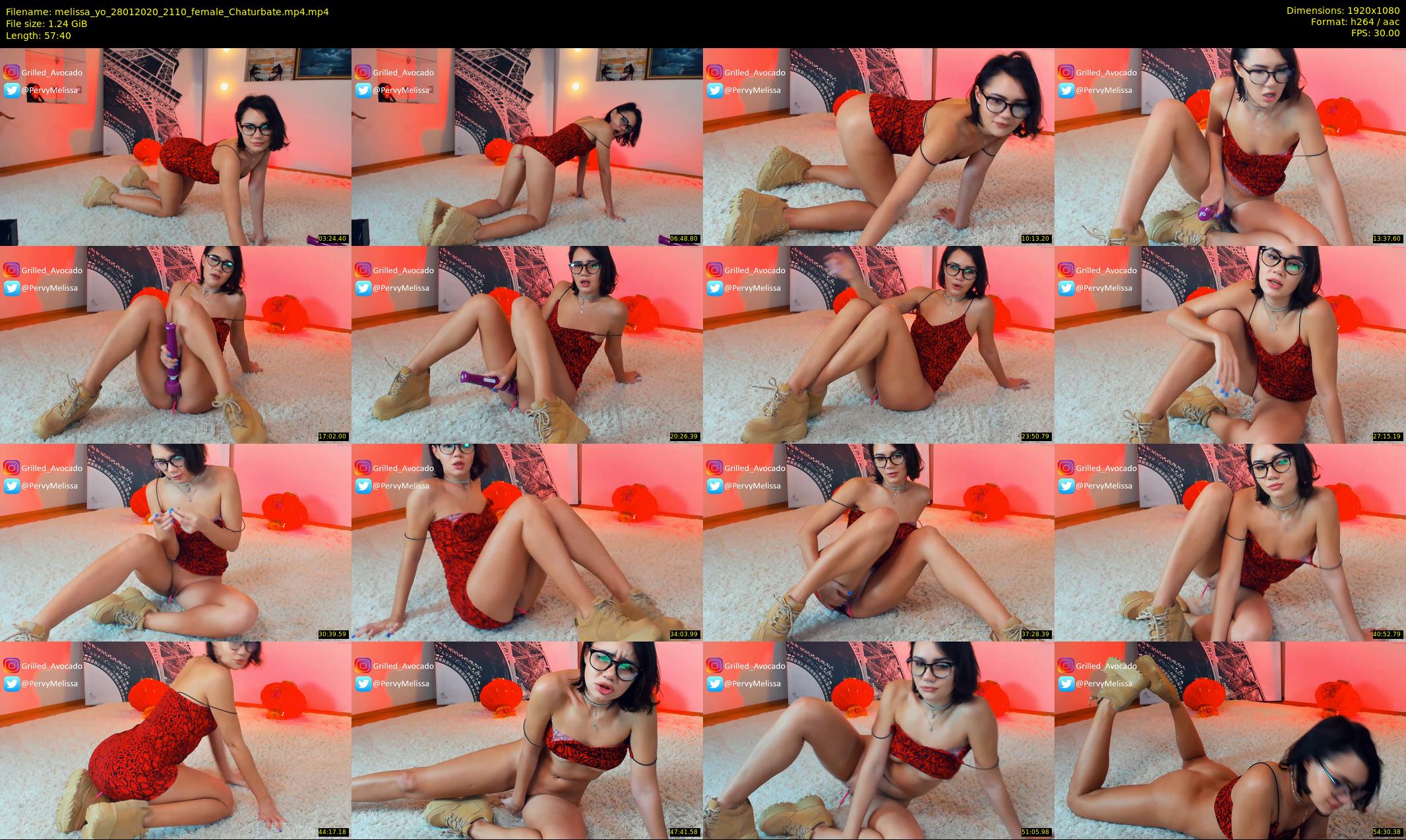 melissa_yo — 58 minute Chaturbate female cam show recording, 1080p, Jan 28, 2020