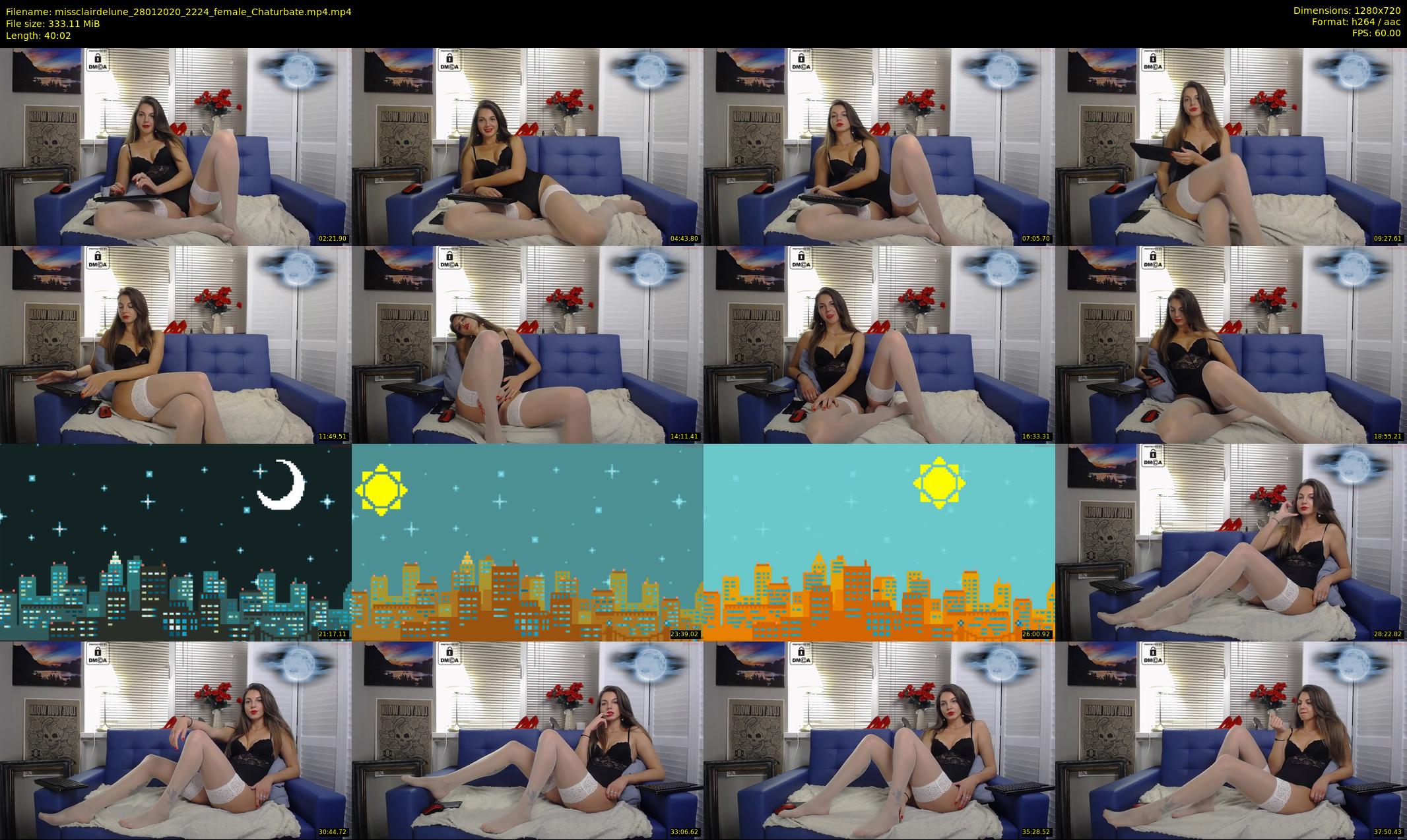 missclairdelune — 41 minute Chaturbate female cam show recording, 720p, Jan 28, 2020