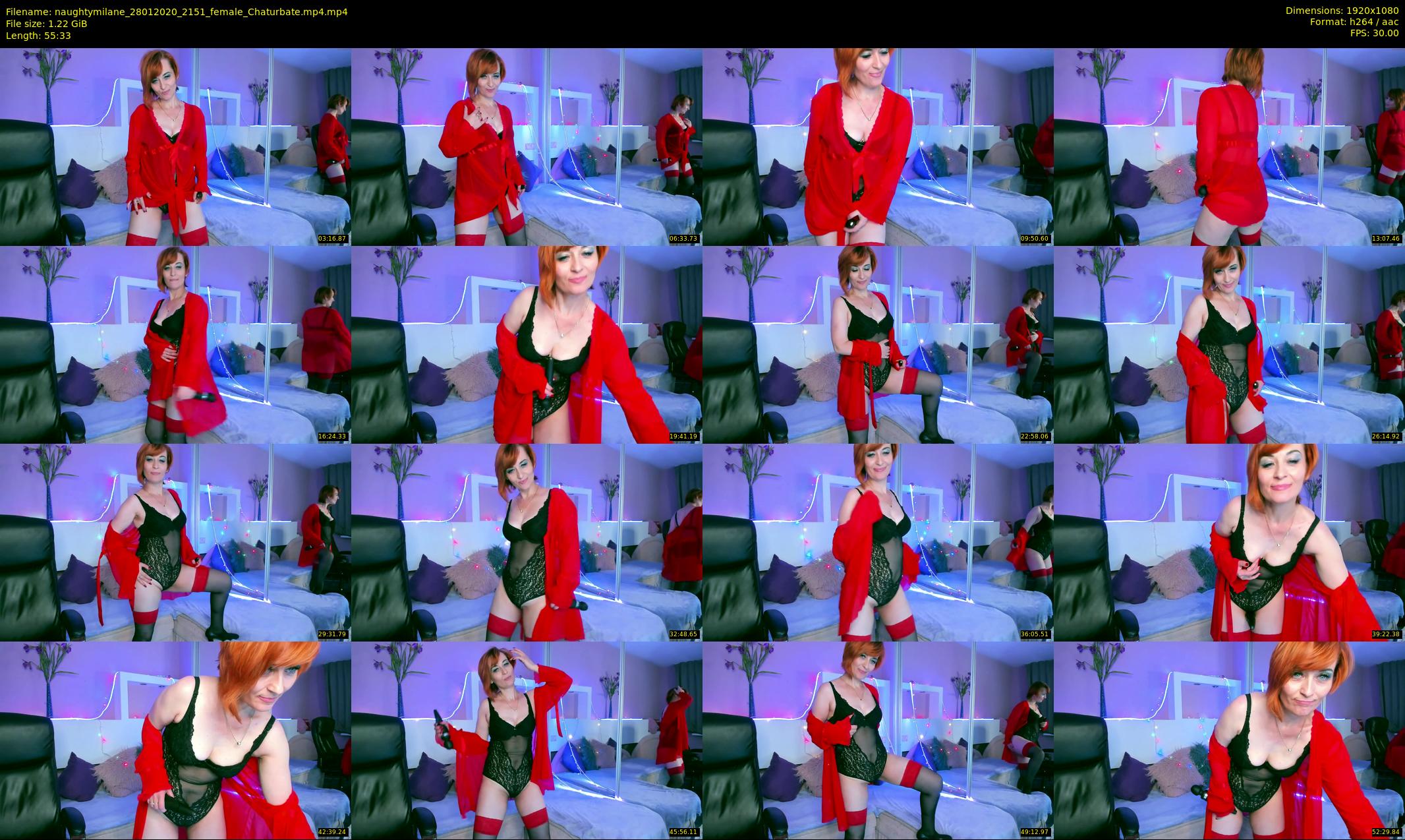 naughtymilane — 56 minute Chaturbate female cam show recording, 1080p, Jan 28, 2020