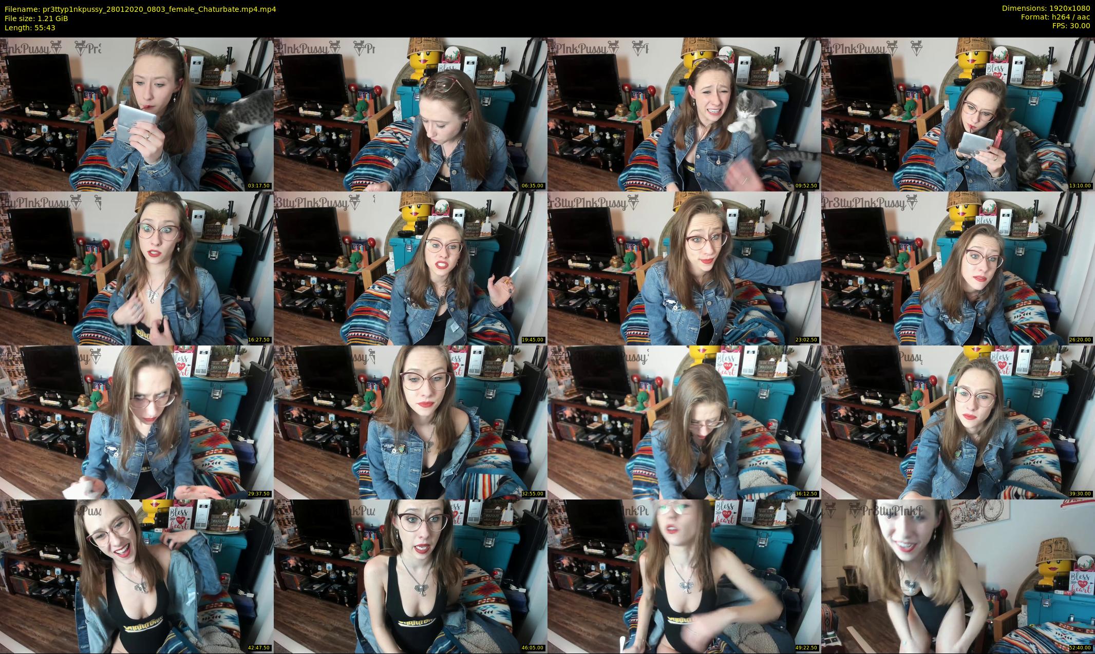pr3ttyp1nkpussy — 56 minute Chaturbate couple cam show recording, 1080p, Jan 28, 2020