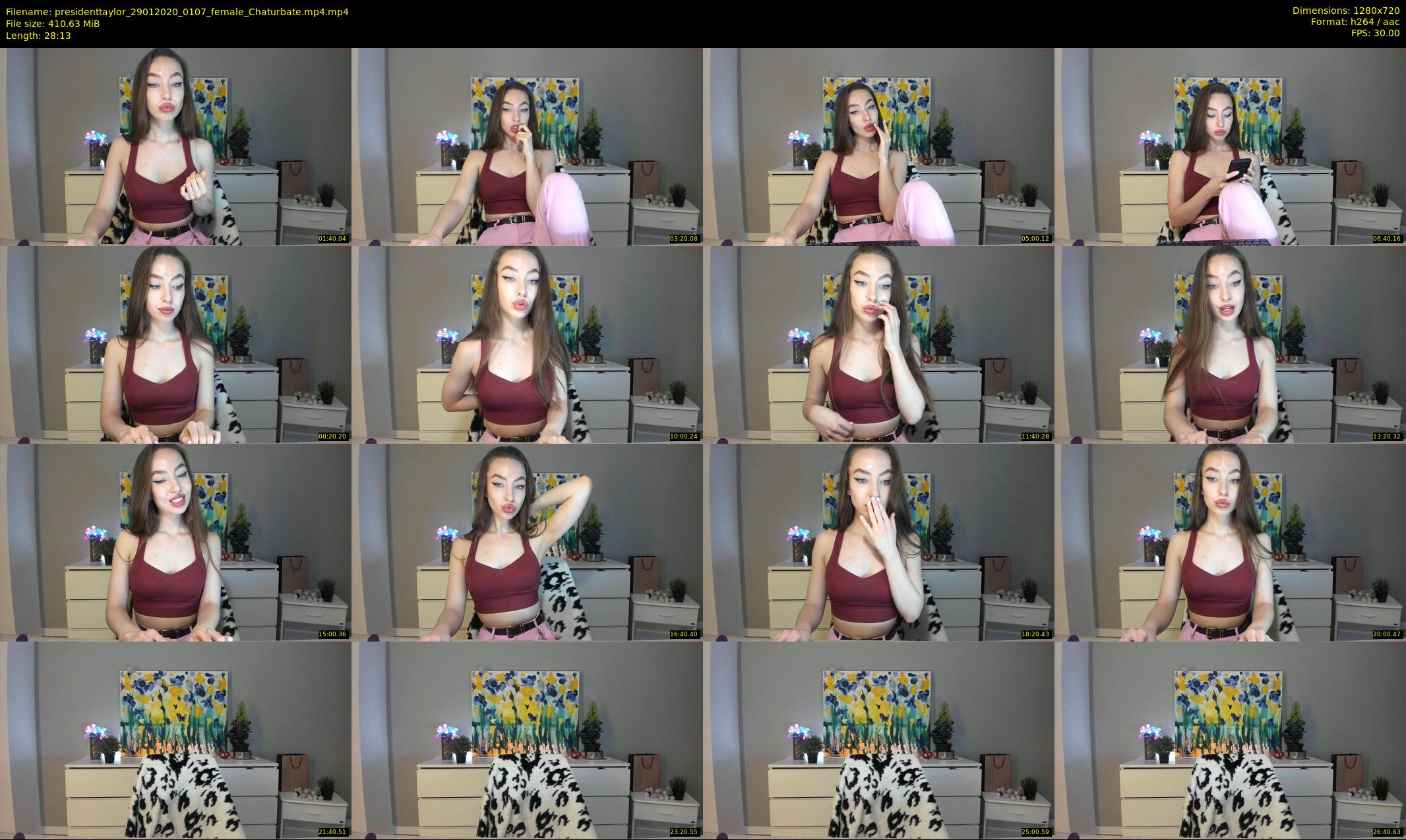 presidenttaylor — 29 minute Chaturbate female cam show recording, 720p, Jan 29, 2020