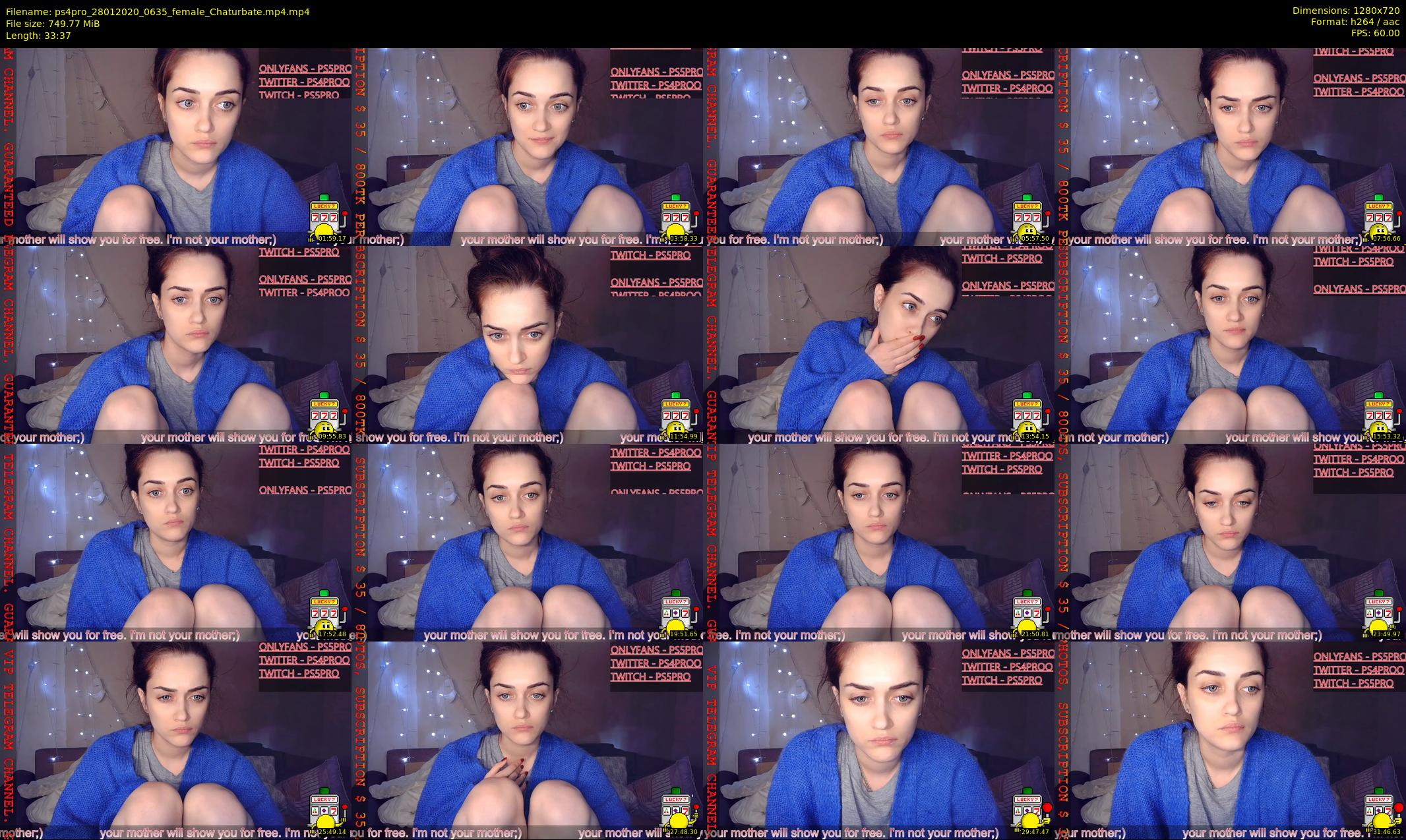ps4pro — 34 minute Chaturbate female cam show recording, 720p, Jan 28, 2020