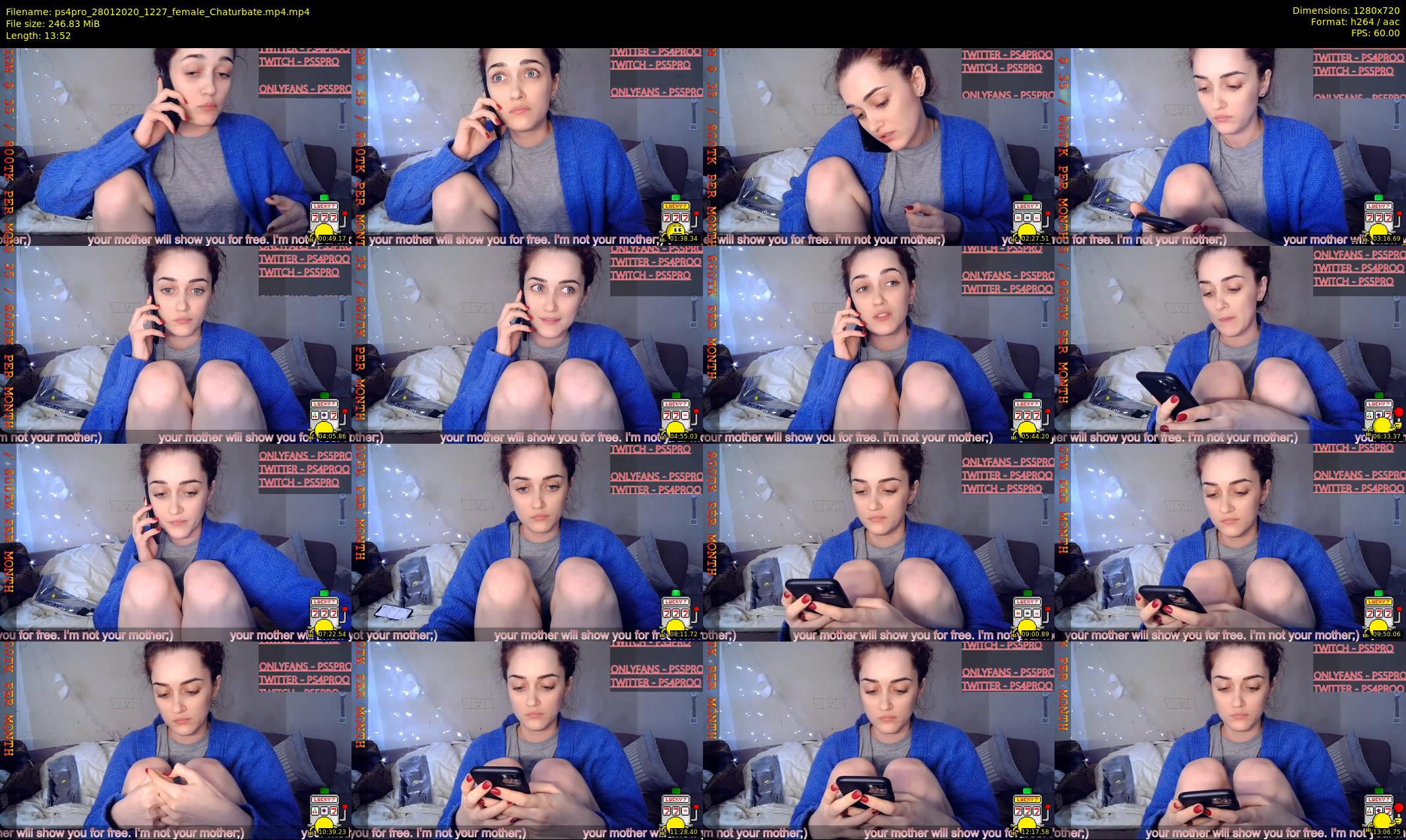 ps4pro — 14 minute Chaturbate female cam show recording, 720p, Jan 28, 2020