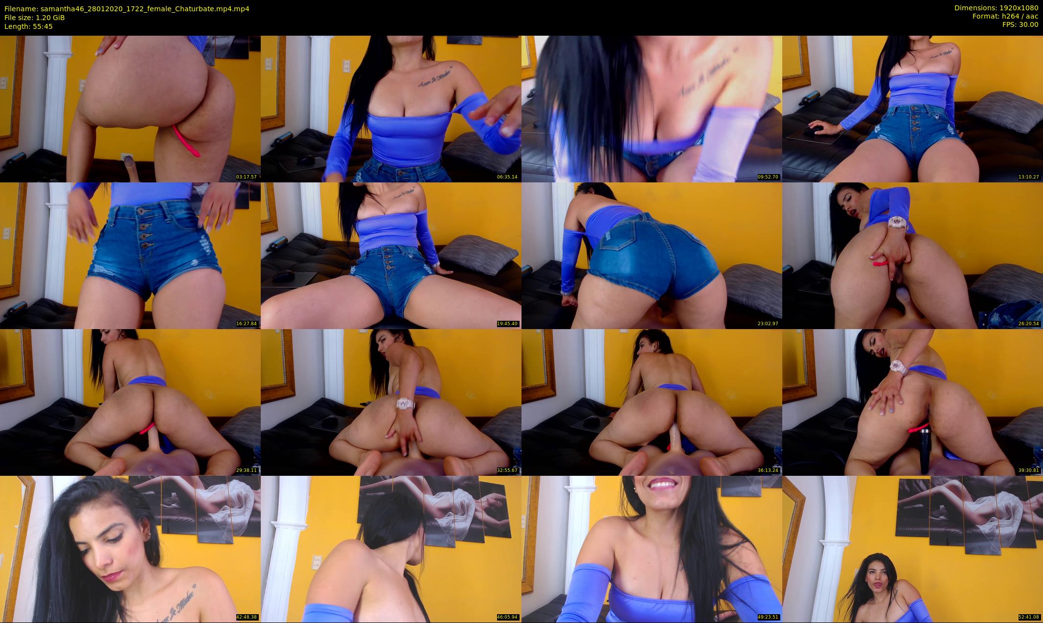 samantha46 — 56 minute Chaturbate female cam show recording, 1080p, Jan 28, 2020