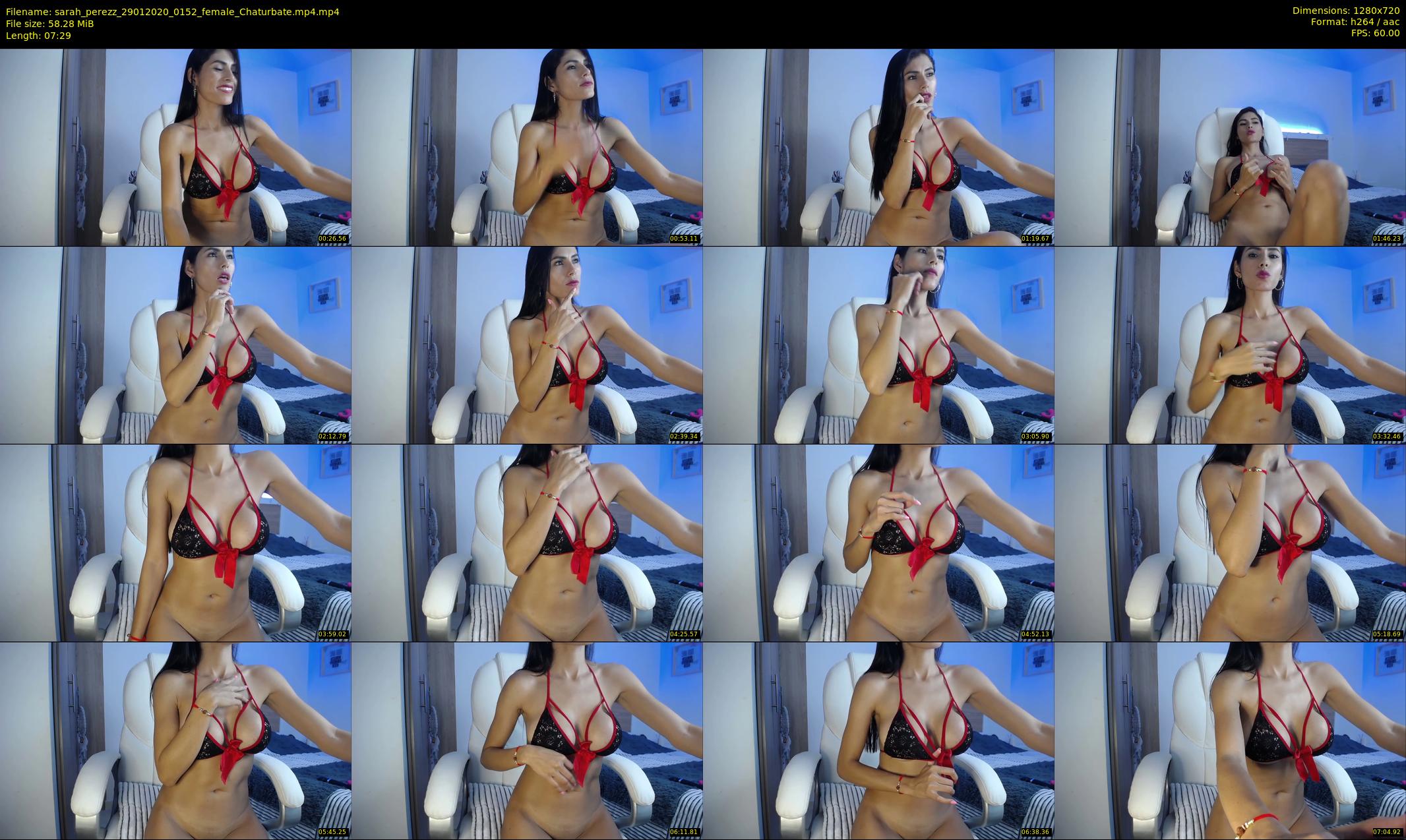 sarah_perezz — 8 minute Chaturbate female cam show recording, 720p, Jan 29, 2020