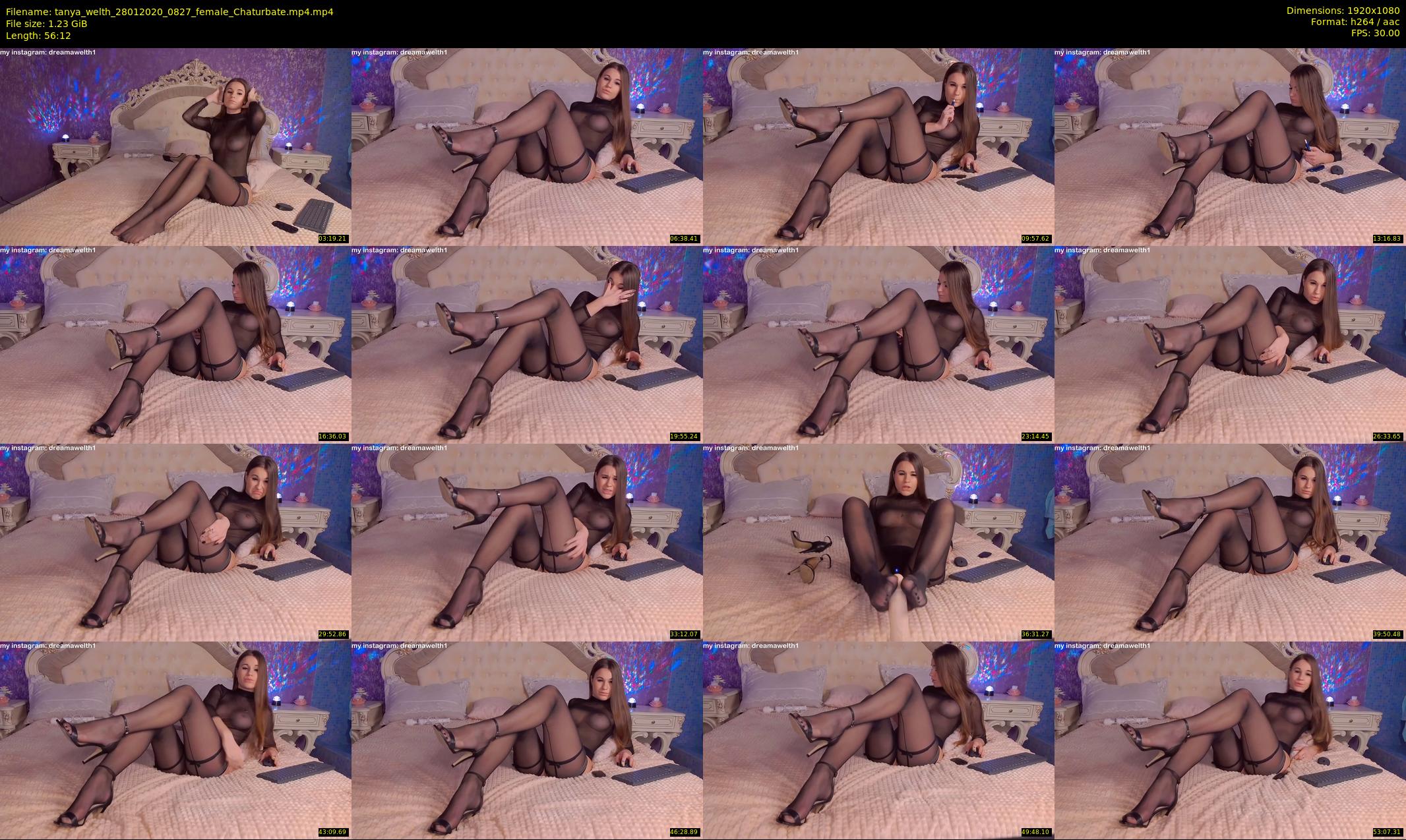tanya_welth — 57 minute Chaturbate female cam show recording, 1080p, Jan 28, 2020