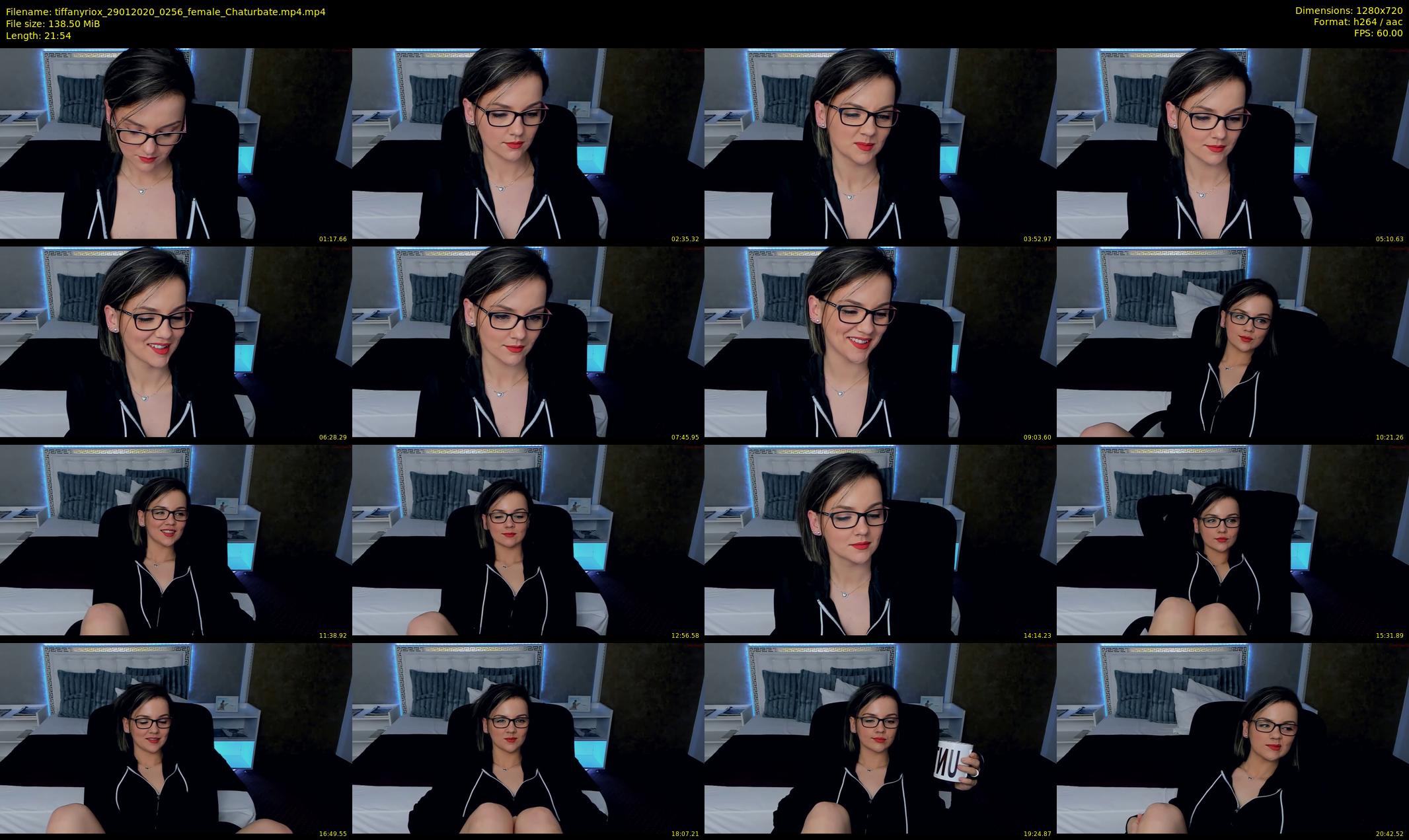 tiffanyriox — 22 minute Chaturbate female cam show recording, 720p, Jan 29, 2020
