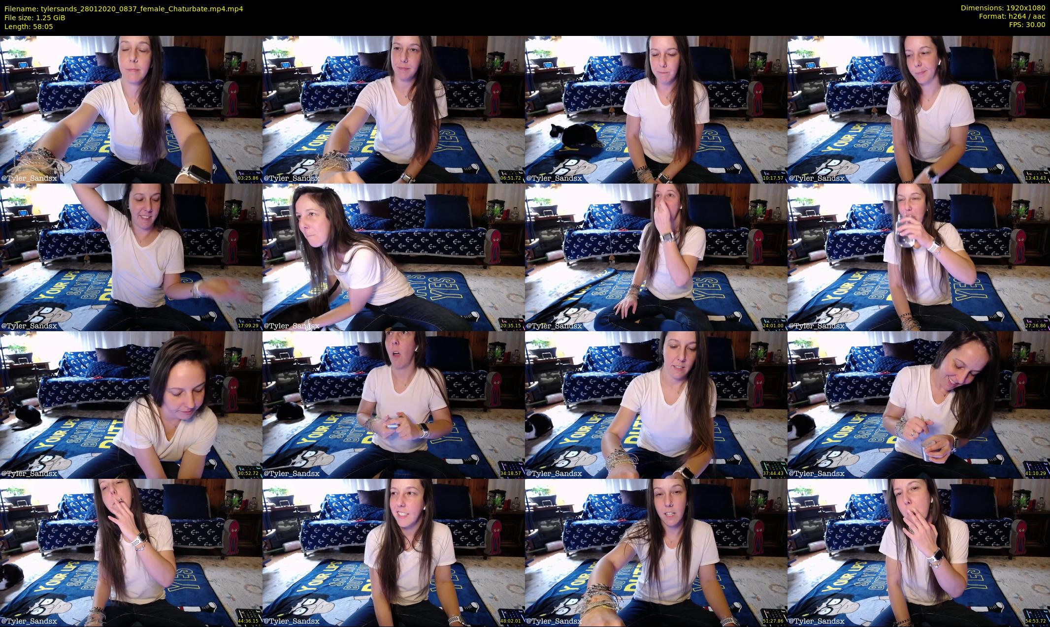 tylersands — 59 minute Chaturbate female cam show recording, 1080p, Jan 28, 2020