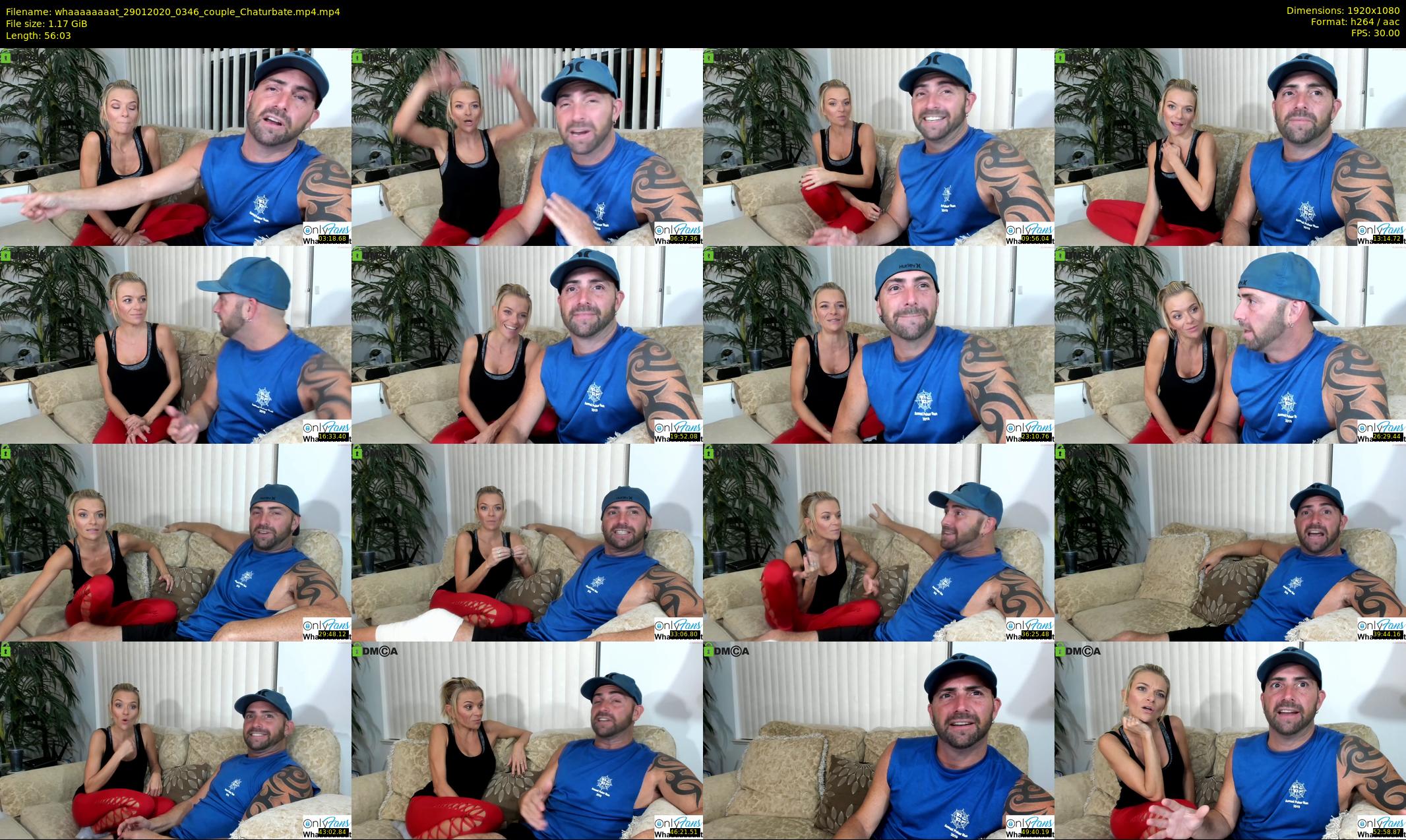 whaaaaaaaat — 57 minute Chaturbate couple cam show recording, 1080p, Jan 29, 2020