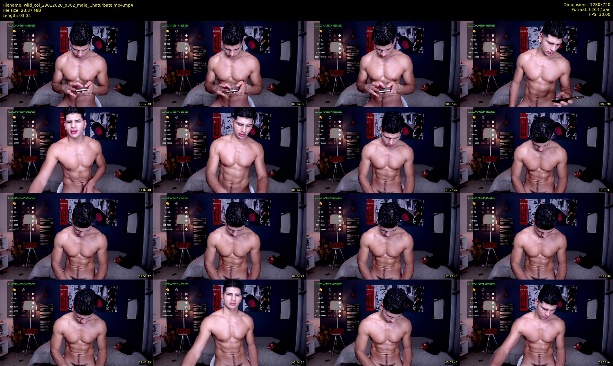wild_col — 4 minute Chaturbate male cam show recording, 720p, Jan 29, 2020