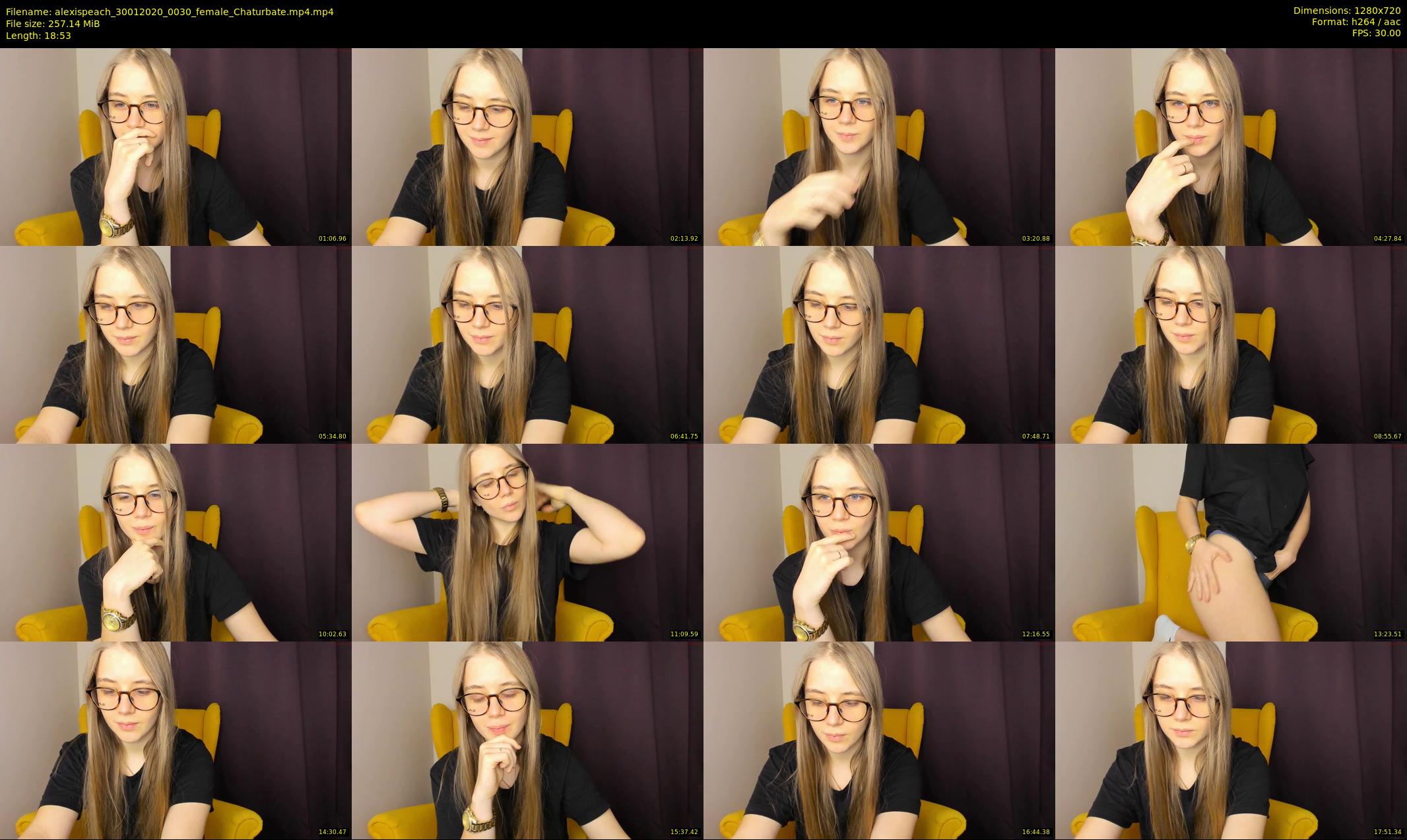 alexispeach — 19 minute Chaturbate female cam show recording, 720p, Jan 30, 2020