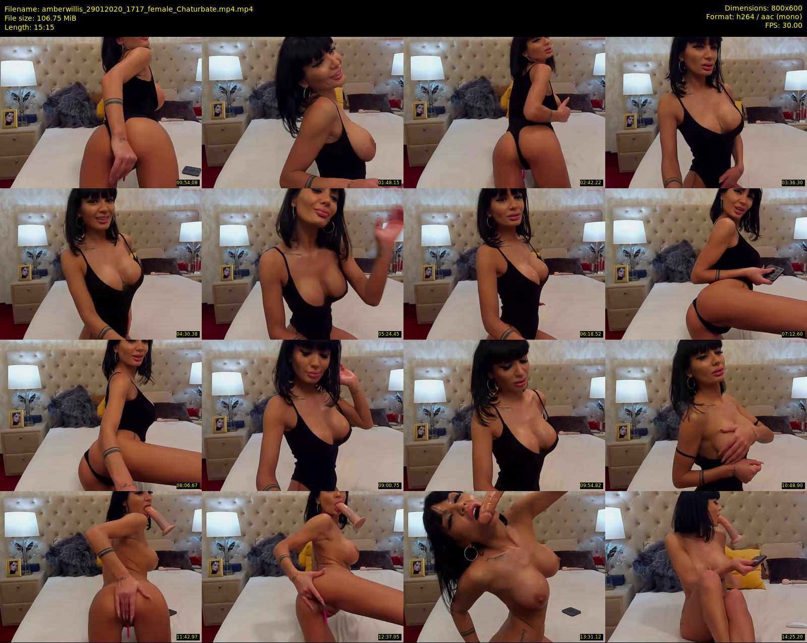 amberwillis — 16 minute Chaturbate female cam show recording, 480p, Jan 29, 2020