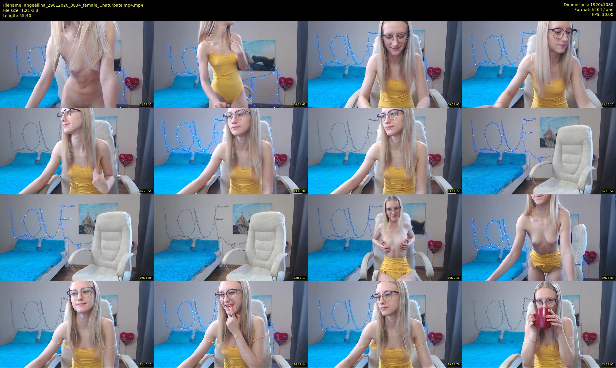 angeellina — 56 minute Chaturbate female cam show recording, 1080p, Jan 29, 2020