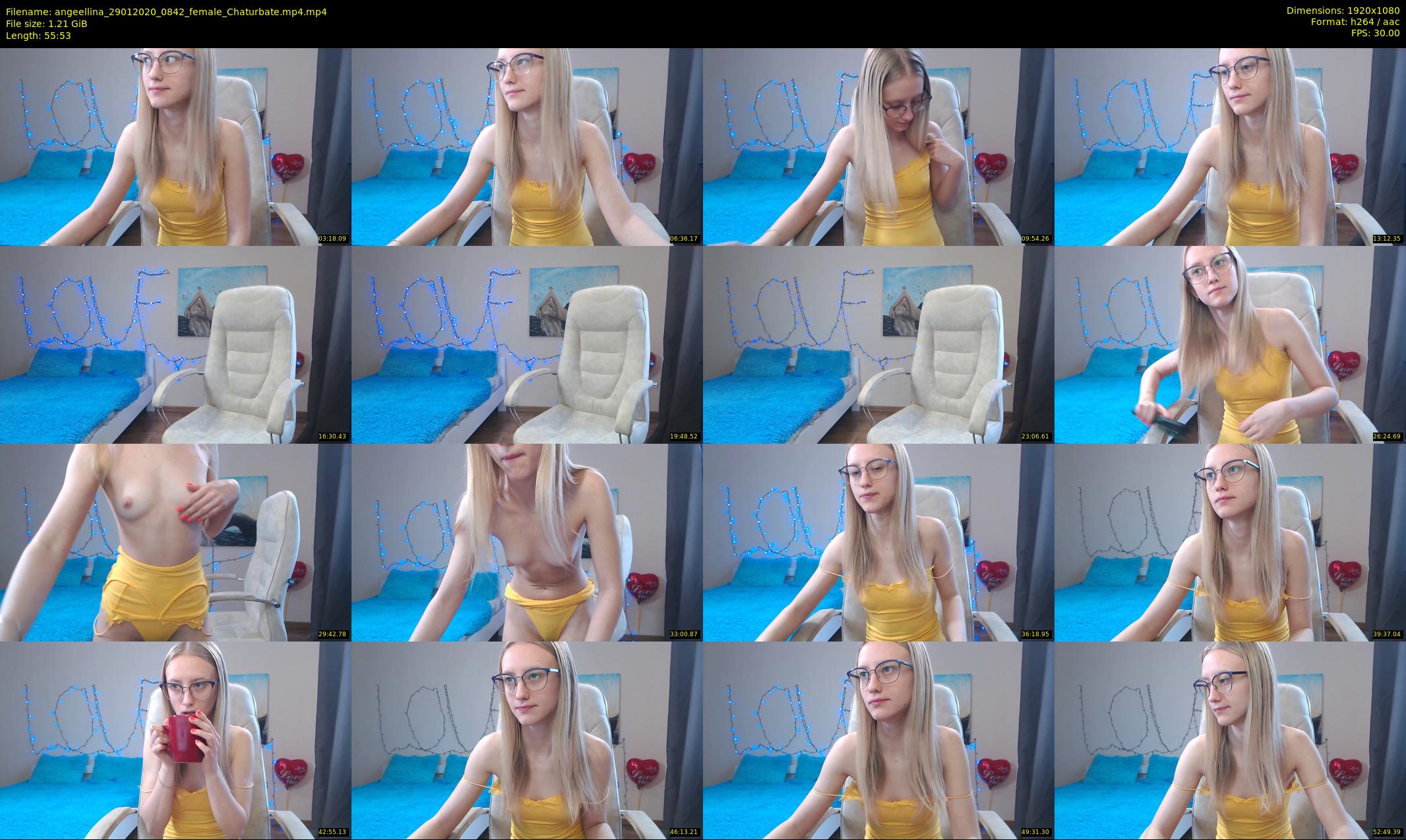 angeellina — 56 minute Chaturbate female cam show recording, 1080p, Jan 29, 2020
