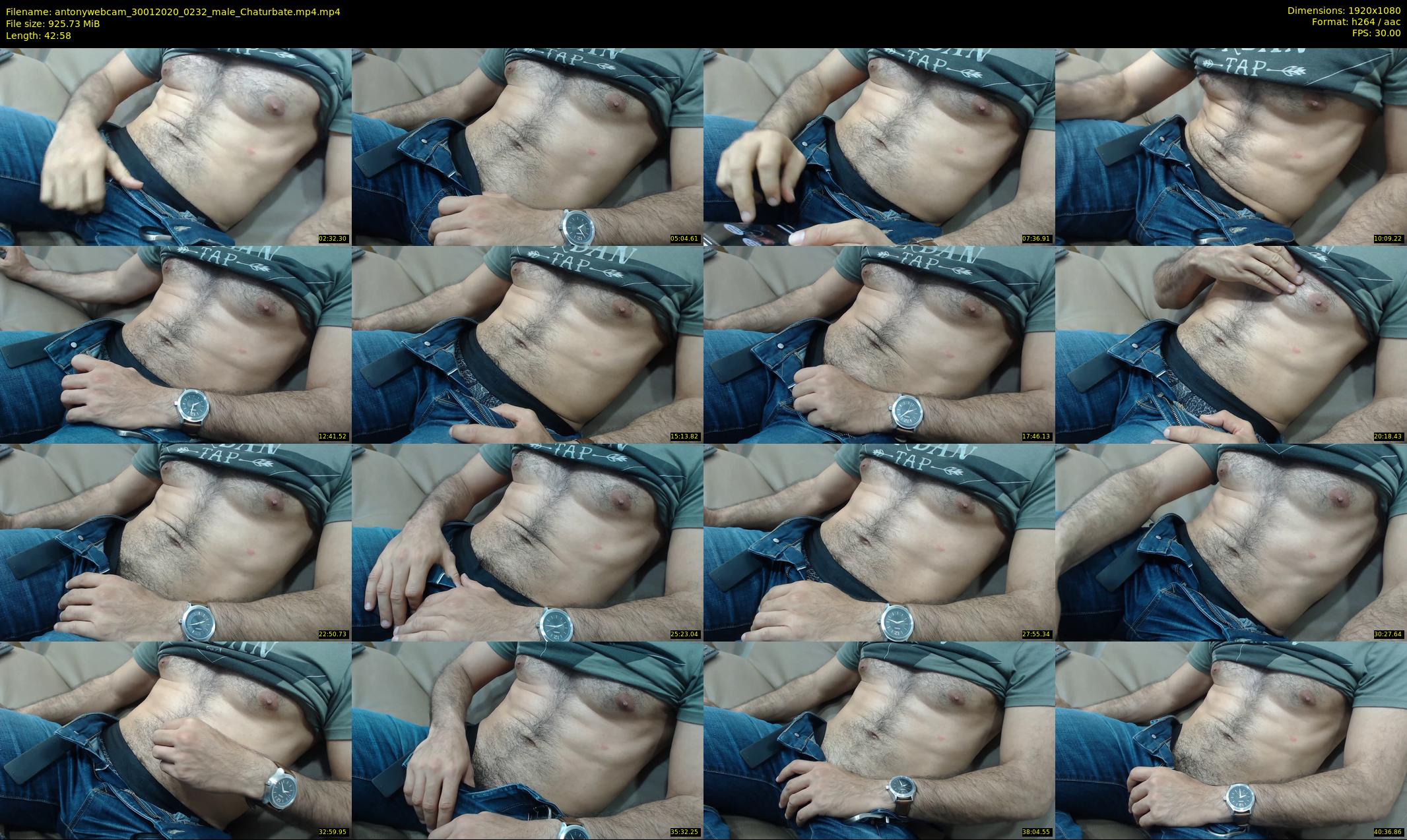 antonywebcam — 43 minute Chaturbate male cam show recording, 1080p, Jan 30, 2020