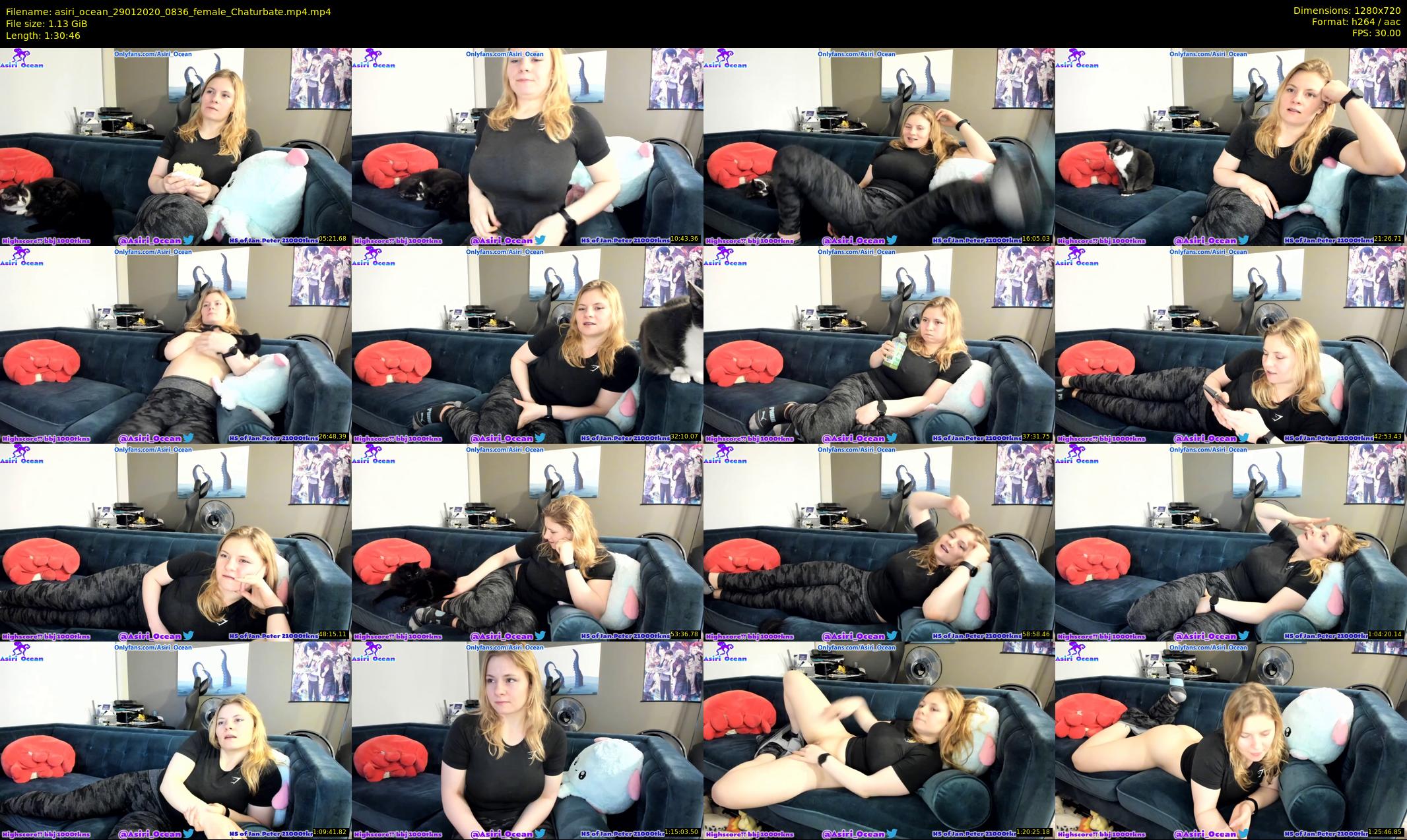 asiri_ocean — 91 minute Chaturbate female cam show recording, 720p, Jan 29, 2020