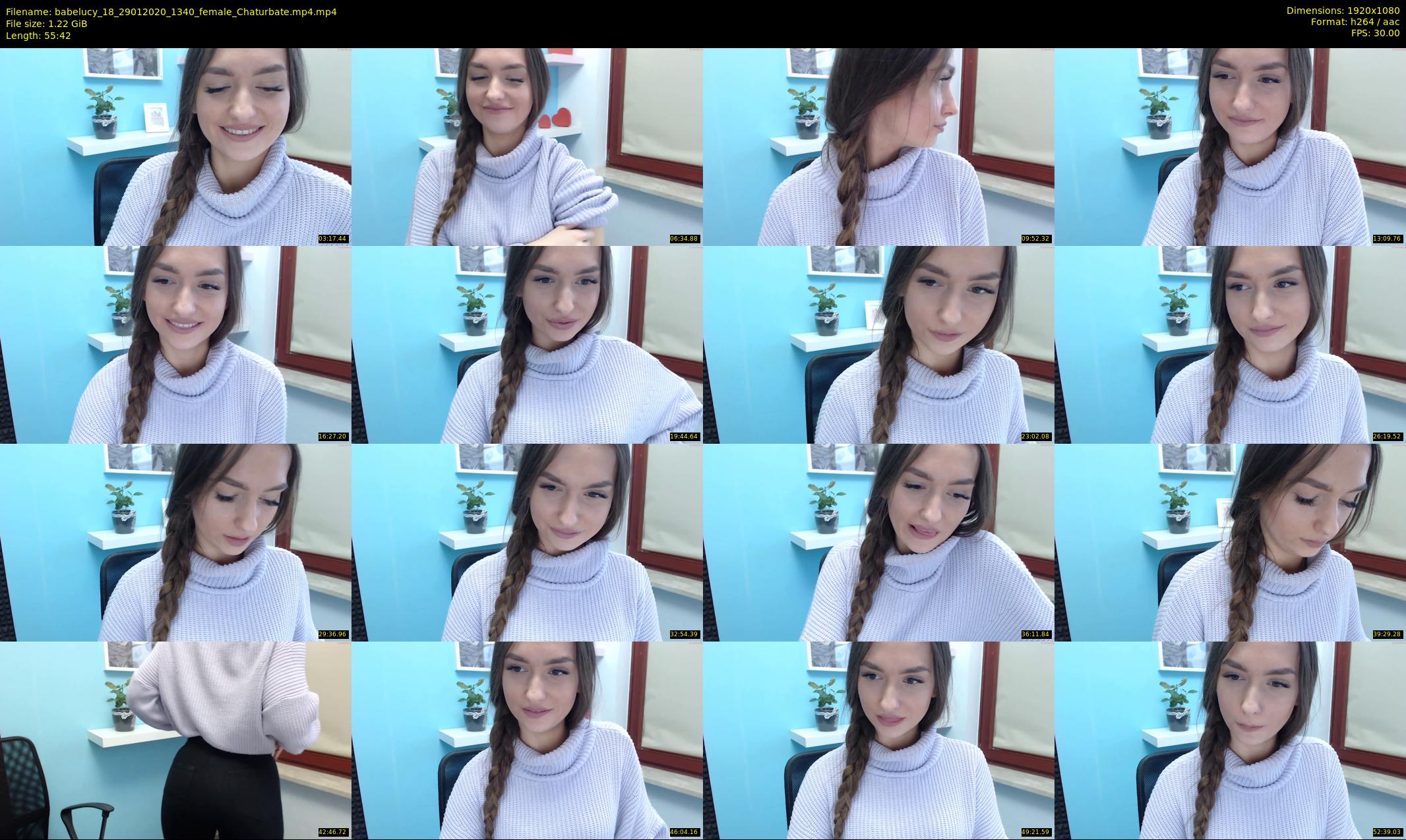 babelucy_18 — 56 minute Chaturbate female cam show recording, 1080p, Jan 29, 2020