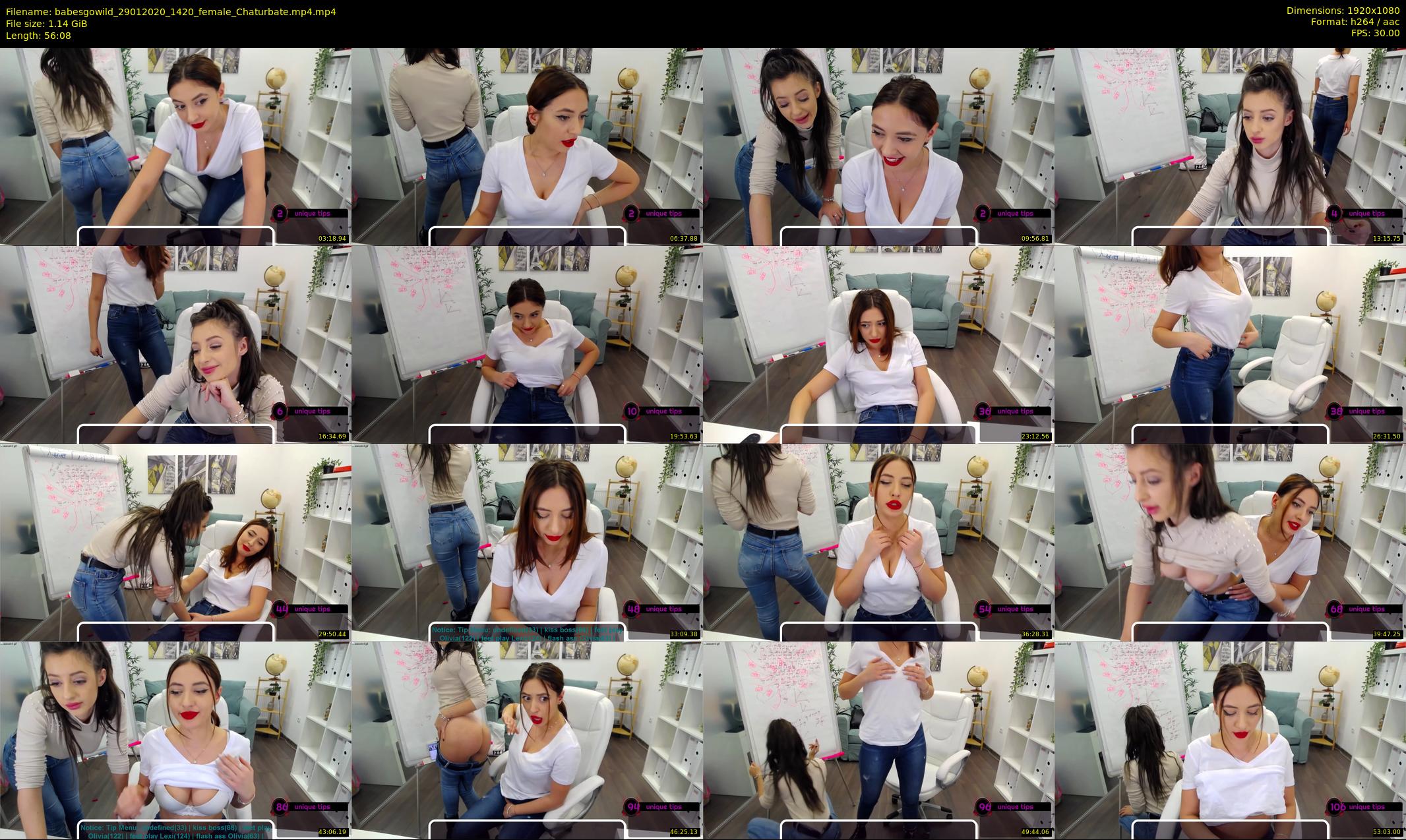 babesgowild — 57 minute Chaturbate couple cam show recording, 1080p, Jan 29, 2020