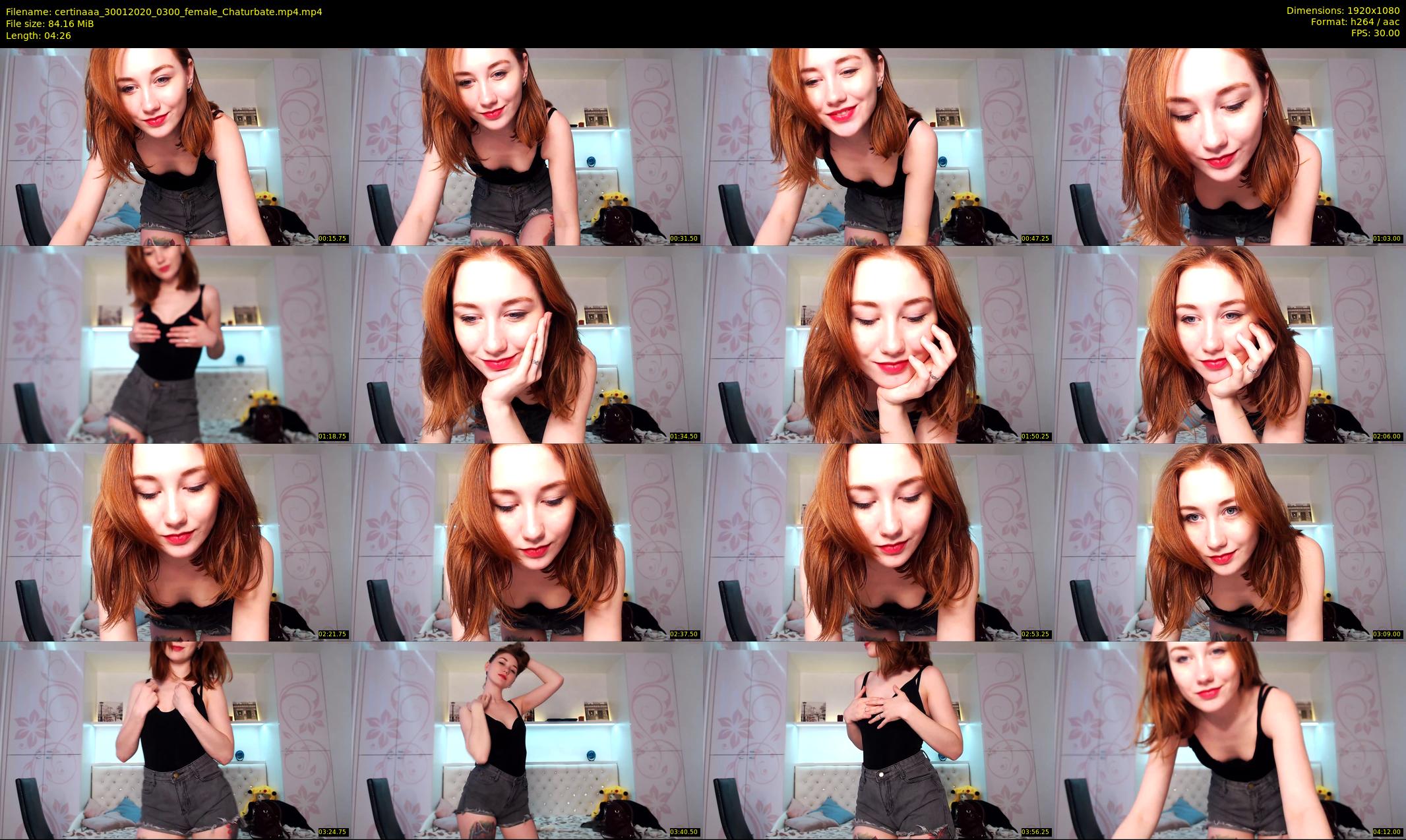 certinaaa — 5 minute Chaturbate female cam show recording, 1080p, Jan 30, 2020