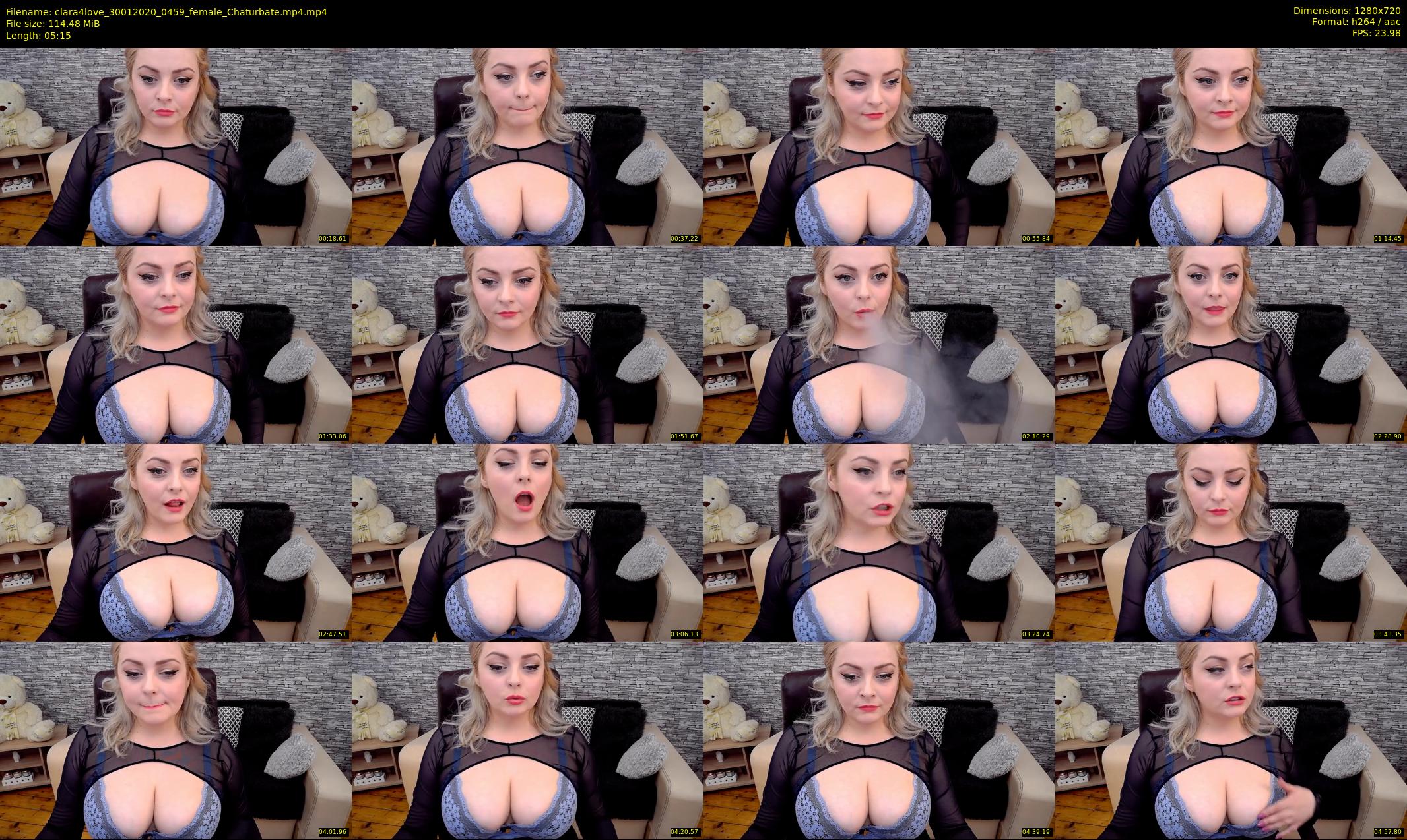 clara4love — 6 minute Chaturbate female cam show recording, 720p, Jan 30, 2020