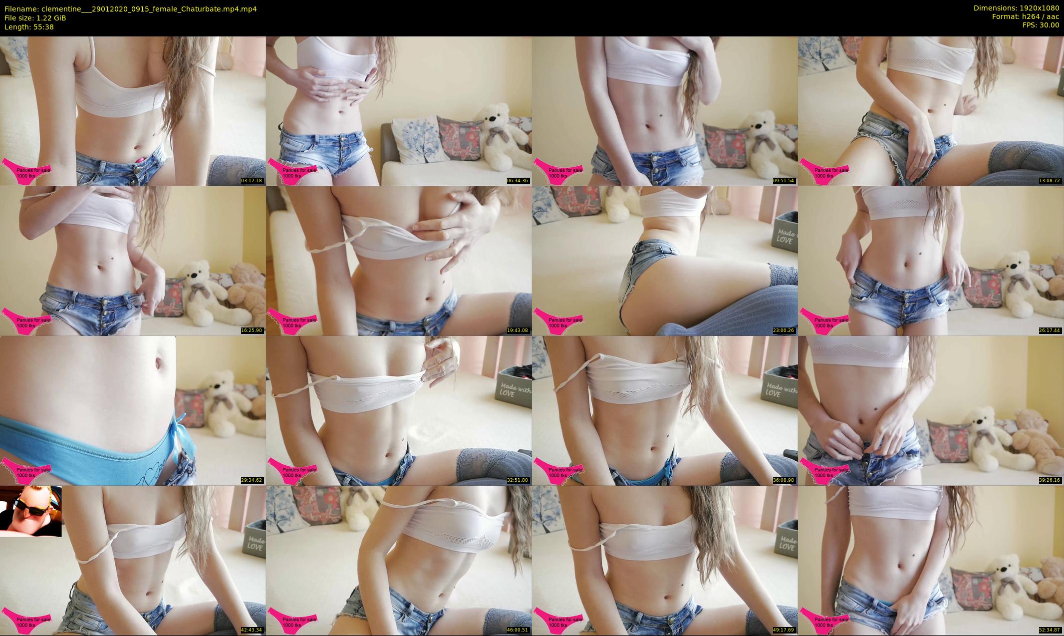 clementine__ — 56 minute Chaturbate female cam show recording, 1080p, Jan 29, 2020