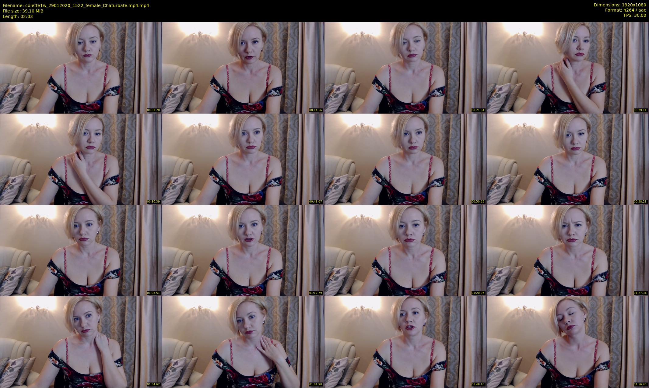 colette1w — 3 minute Chaturbate female cam show recording, 1080p, Jan 29, 2020