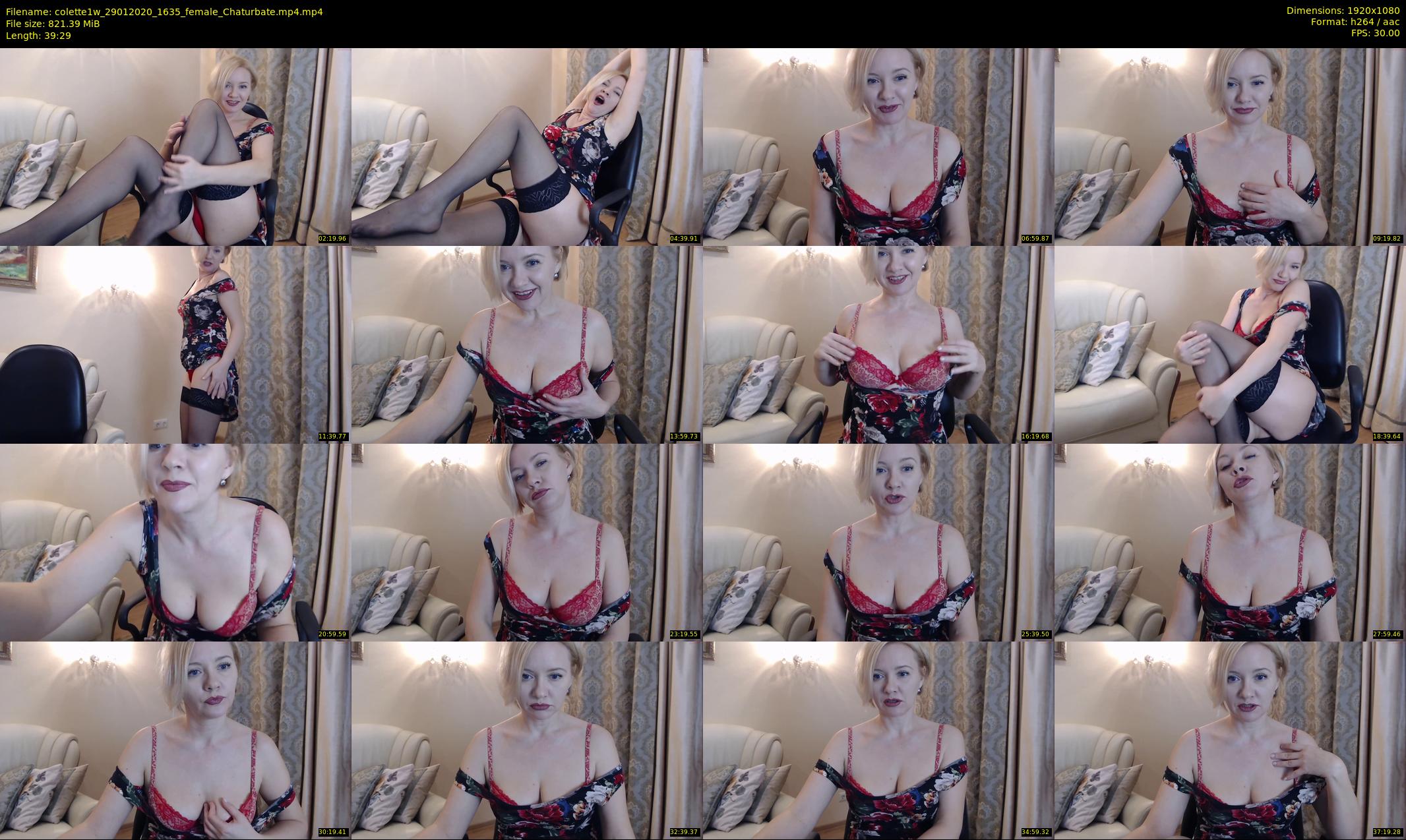 colette1w — 40 minute Chaturbate female cam show recording, 1080p, Jan 29, 2020