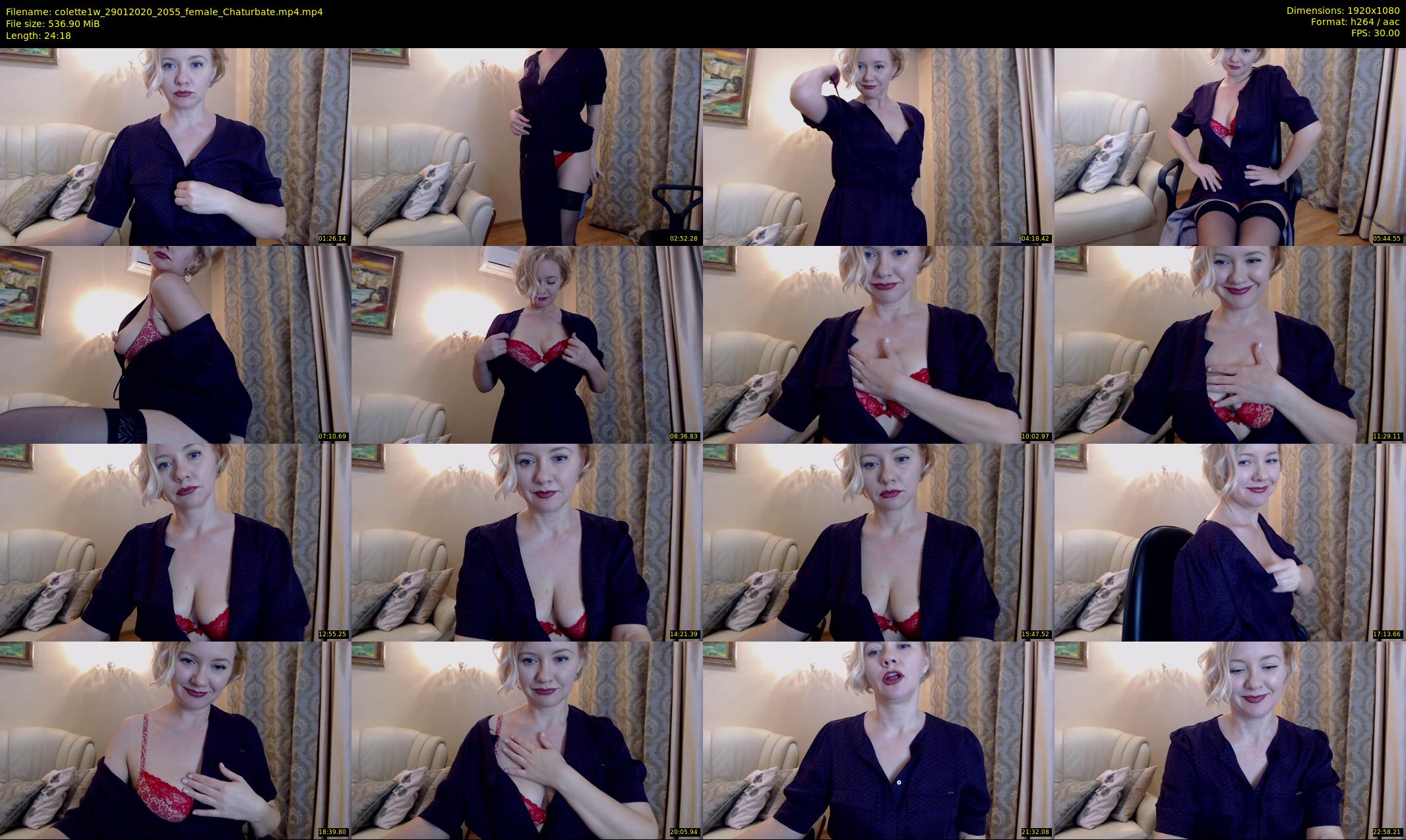 colette1w — 25 minute Chaturbate female cam show recording, 1080p, Jan 29, 2020