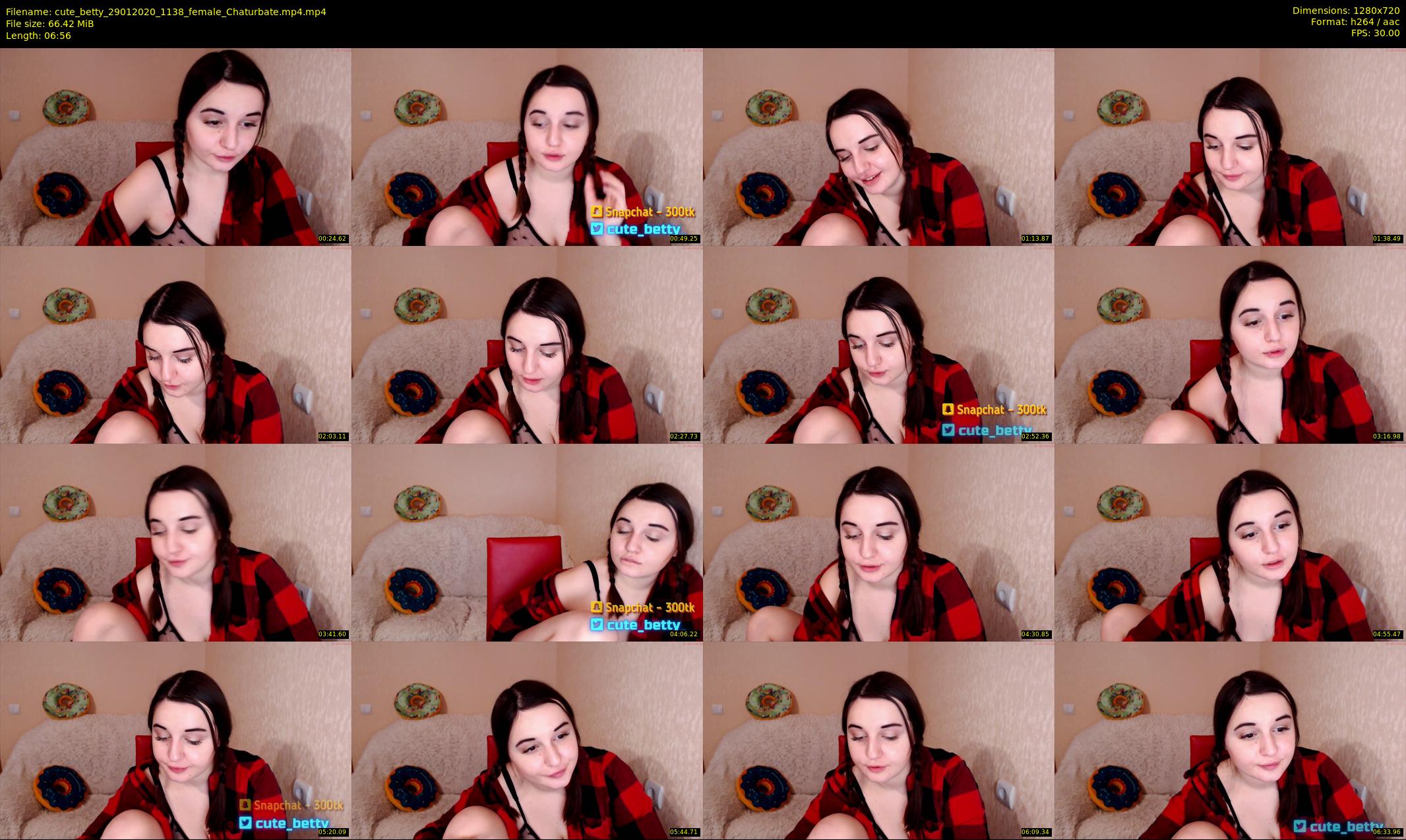 cute_betty — 7 minute Chaturbate female cam show recording, 720p, Jan 29, 2020